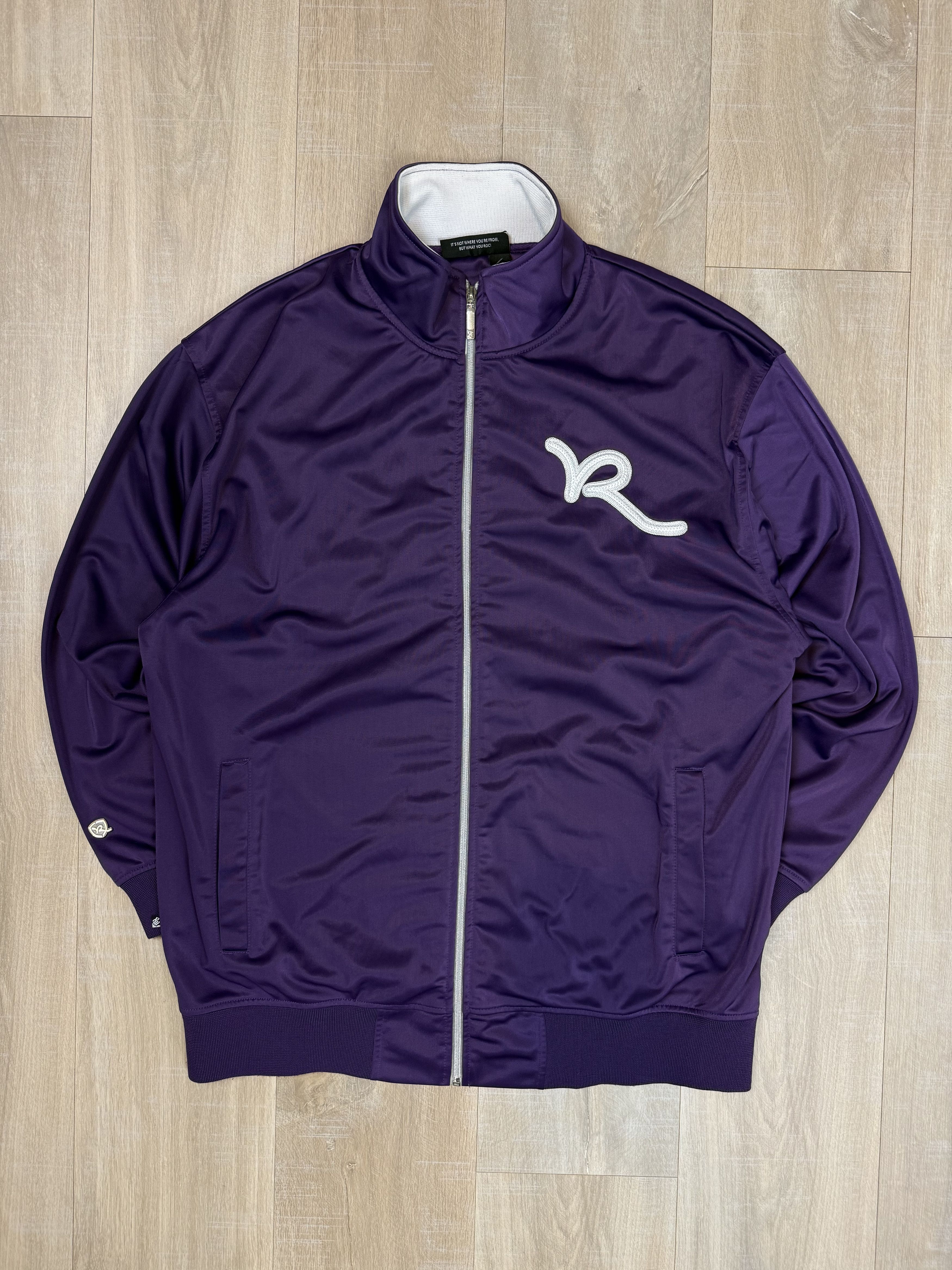 Rocawear Rocawear Big Logo Track Jacket Tracksuit Jacket Violet Rap Size US XXL / EU 58 / 5 - 4 Thumbnail