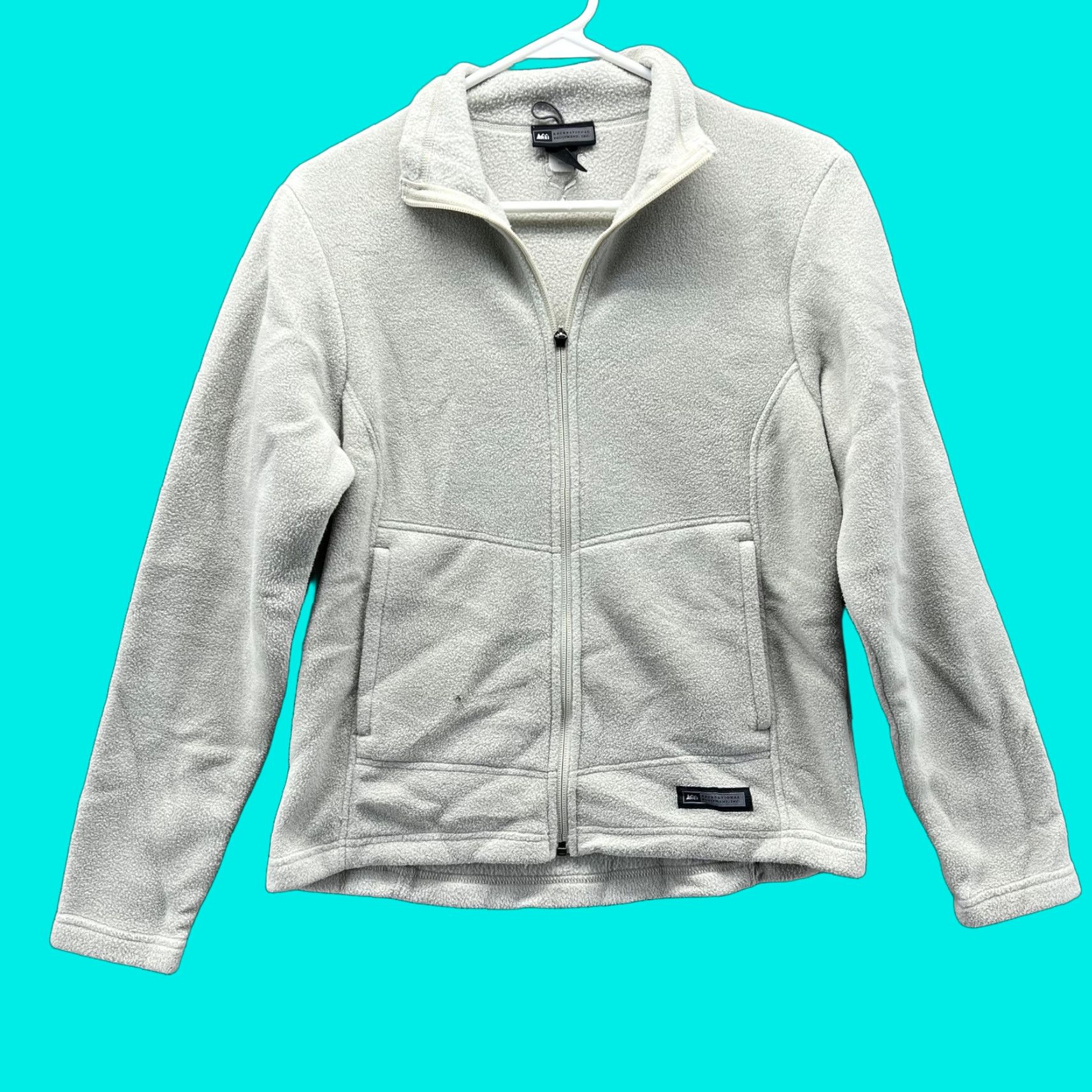 Vintage REI Fleece Jacket Womens Small Green Full Zip Pockets Outdoor Warm"} Size S / US 4 / IT 40 - 1 Thumbnail