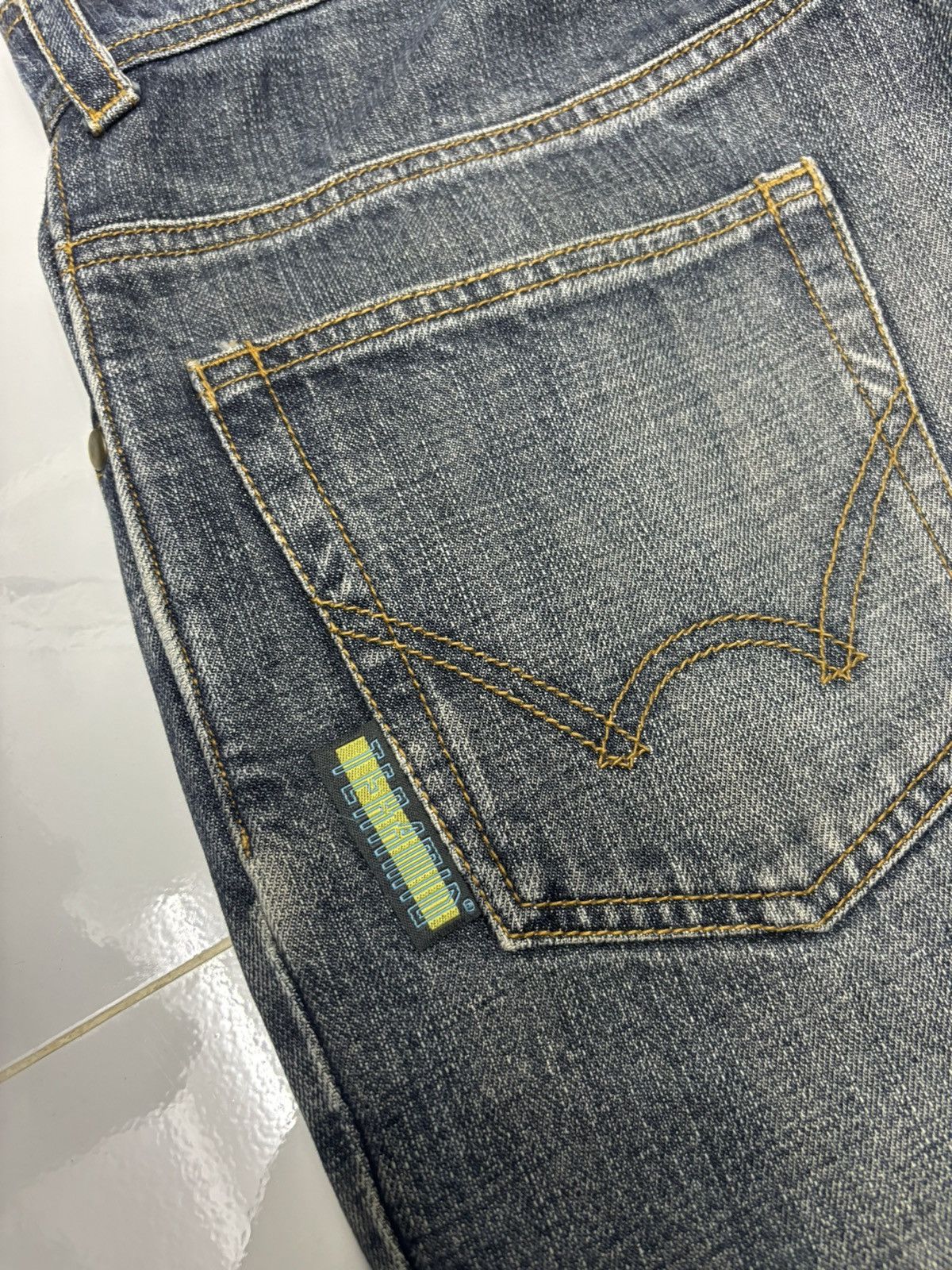 Kadoya ❤️‍🔥VINTAGE KOMINE TOKYO MOTORCYCLE DENIM JEANS Size US 30 / EU 46 - 14 Thumbnail