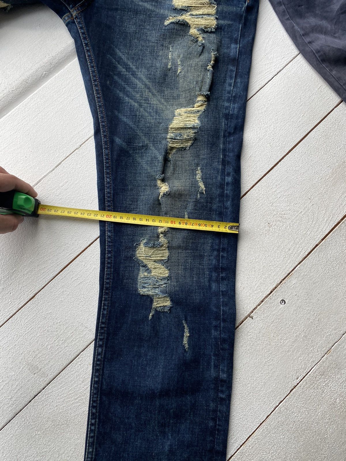 Japanese Brand × Other × Vintage 🔥OPIUM GOTHIC DISTRESSED PUNK EMO JEANS 38 MENS RARE Y2k Size US 38 / EU 54 - 10 Thumbnail
