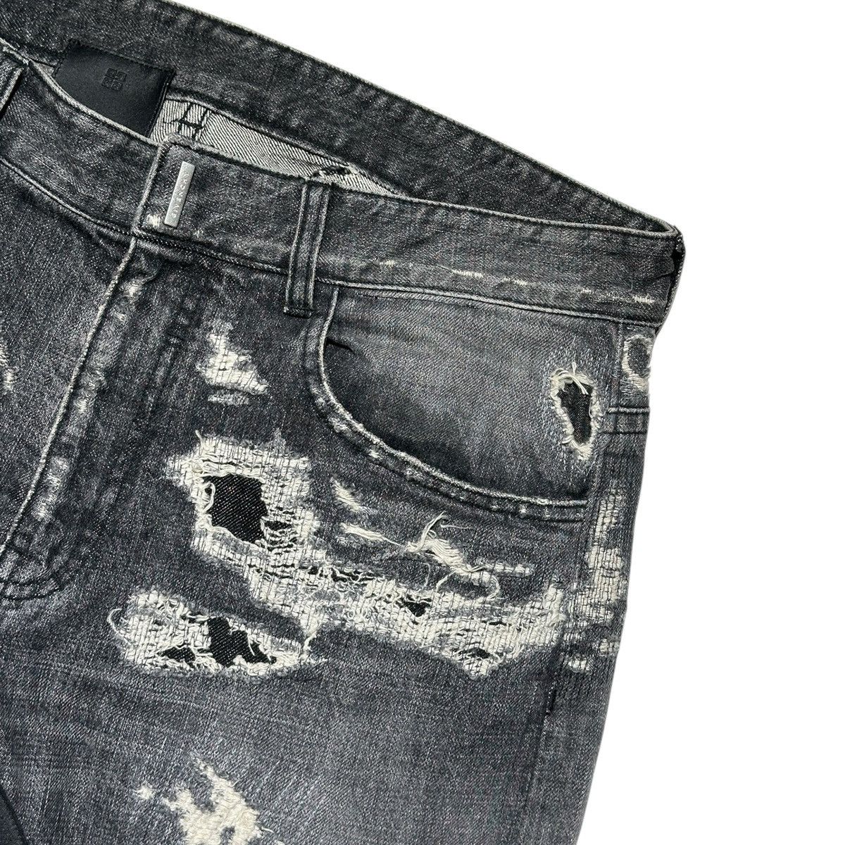 Givenchy $3,500 Boro distressed runway denim Size US 34 / EU 50 - 2 Thumbnail