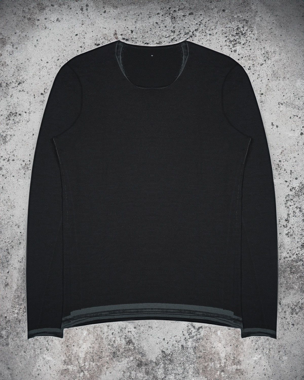 image of Label Under Construction Reversible Long Sleeve in Black, Men's (Size Medium)