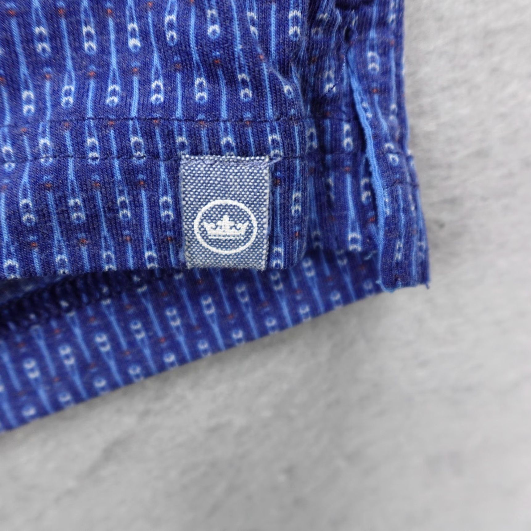 Peter Millar Peter Millar Polo Shirt Mens 2XL Blue Seaside Performance Golf Stretch Print Geometric Size US XXL / EU 58 / 5 - 5 Thumbnail