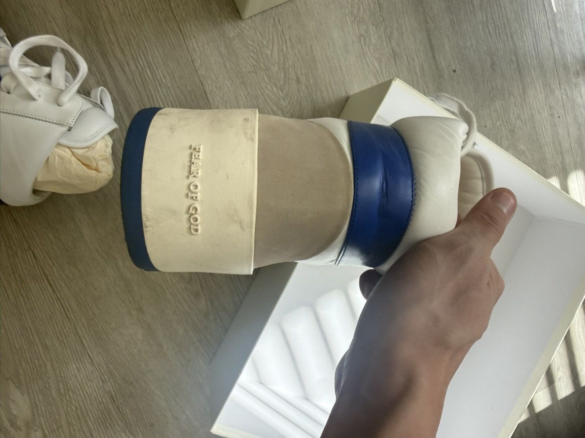 Fear of God fear of god White blue bball leather sneaker Size US 12 / EU 45 - 3 Thumbnail