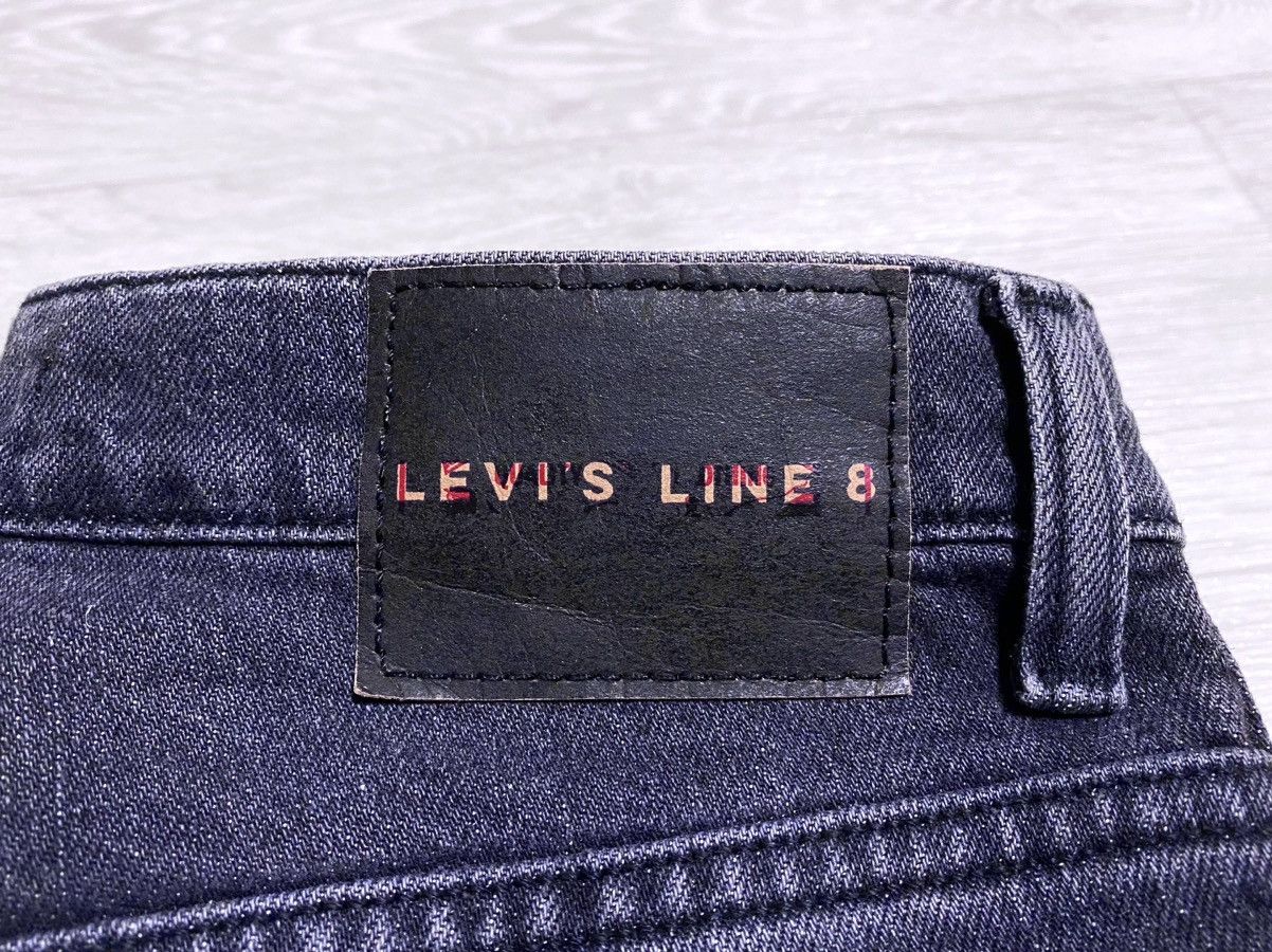 Levi's Made & Crafted Levi’s Line 8 Graphite Black Washed Cropped Jeans Denim Mom Size 28" / US 6 / IT 42 - 24 Thumbnail