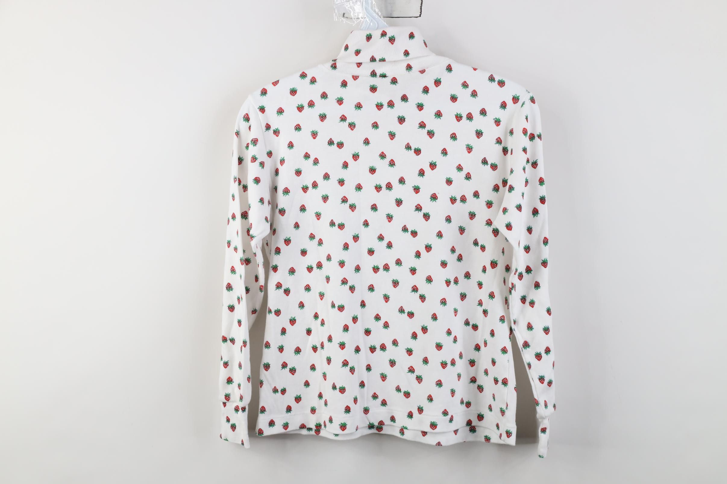Vintage Vintage 90s Strawberry All Over Print Turtleneck T-Shirt Size M / US 6-8 / IT 42-44 - 8 Thumbnail