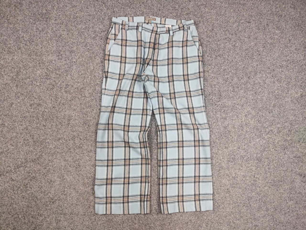 Katharine Hamnett London Vintage Katharine Hamnett Blue Wool Blend Trouser Pants Size 32" / US 10 / IT 46 - 7 Thumbnail