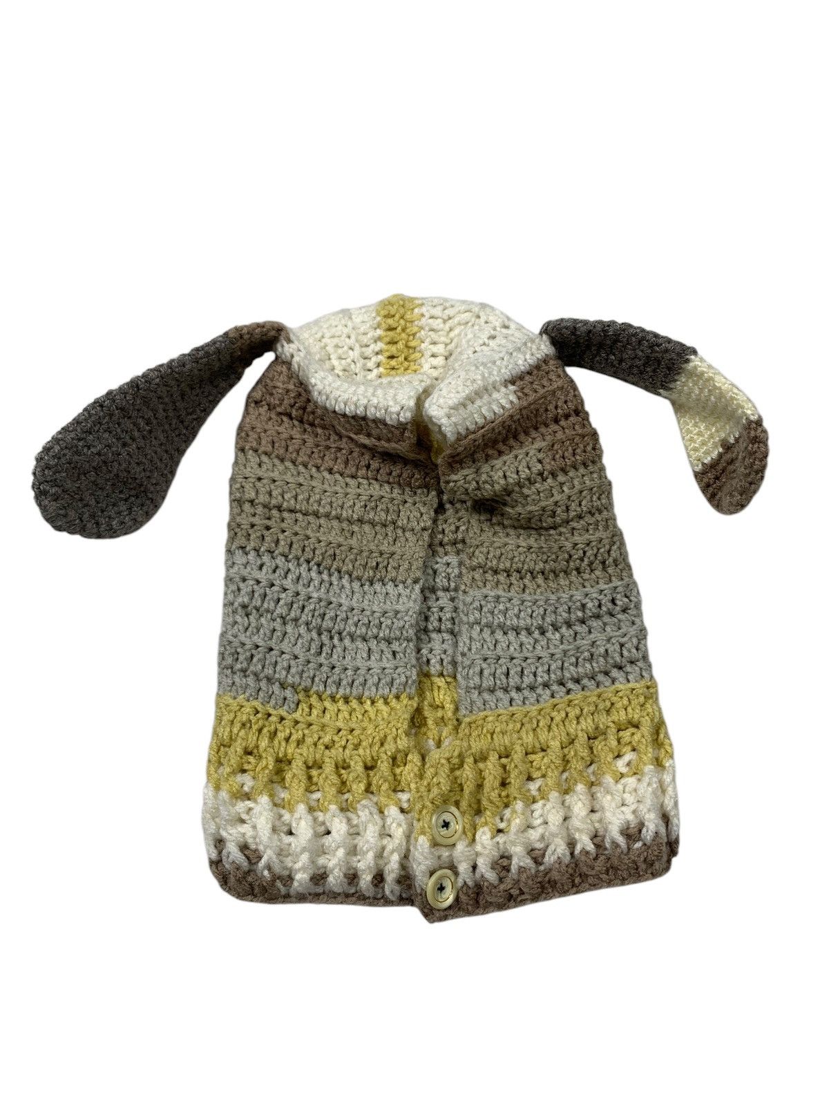 Japanese Brand Balaclava Bunny horn Crochet knitted Size ONE SIZE - 1 Thumbnail