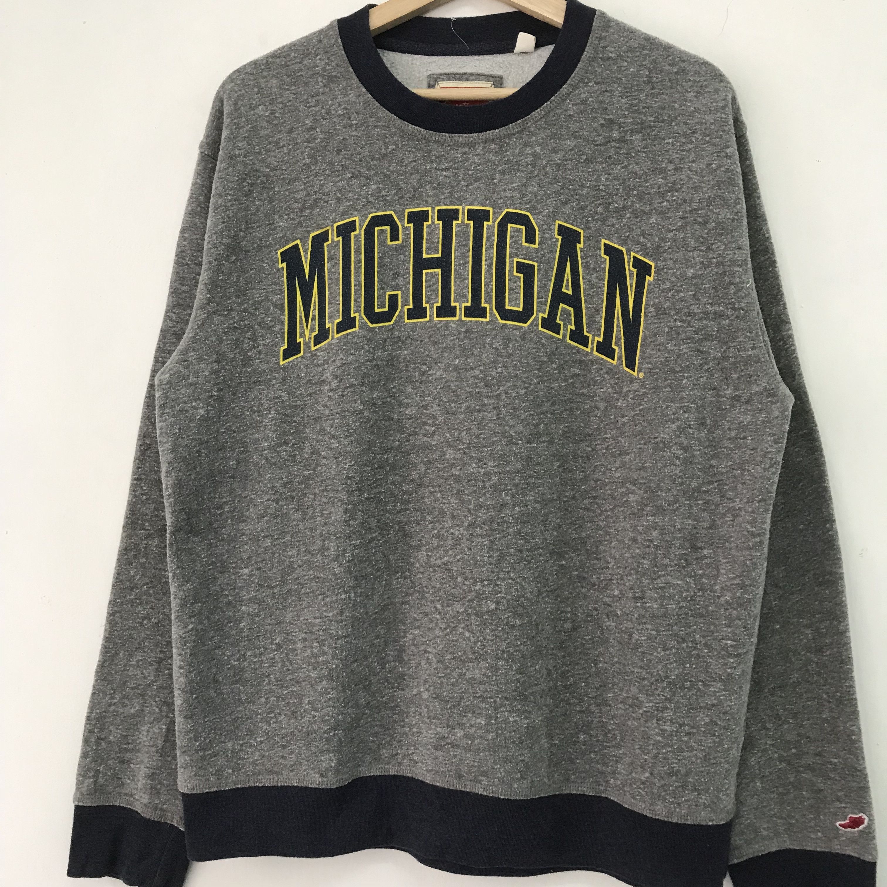Vintage Vintage University Of Michigan Gray Sweatshirt - 376 Size US L / EU 52-54 / 3 - 3 Thumbnail