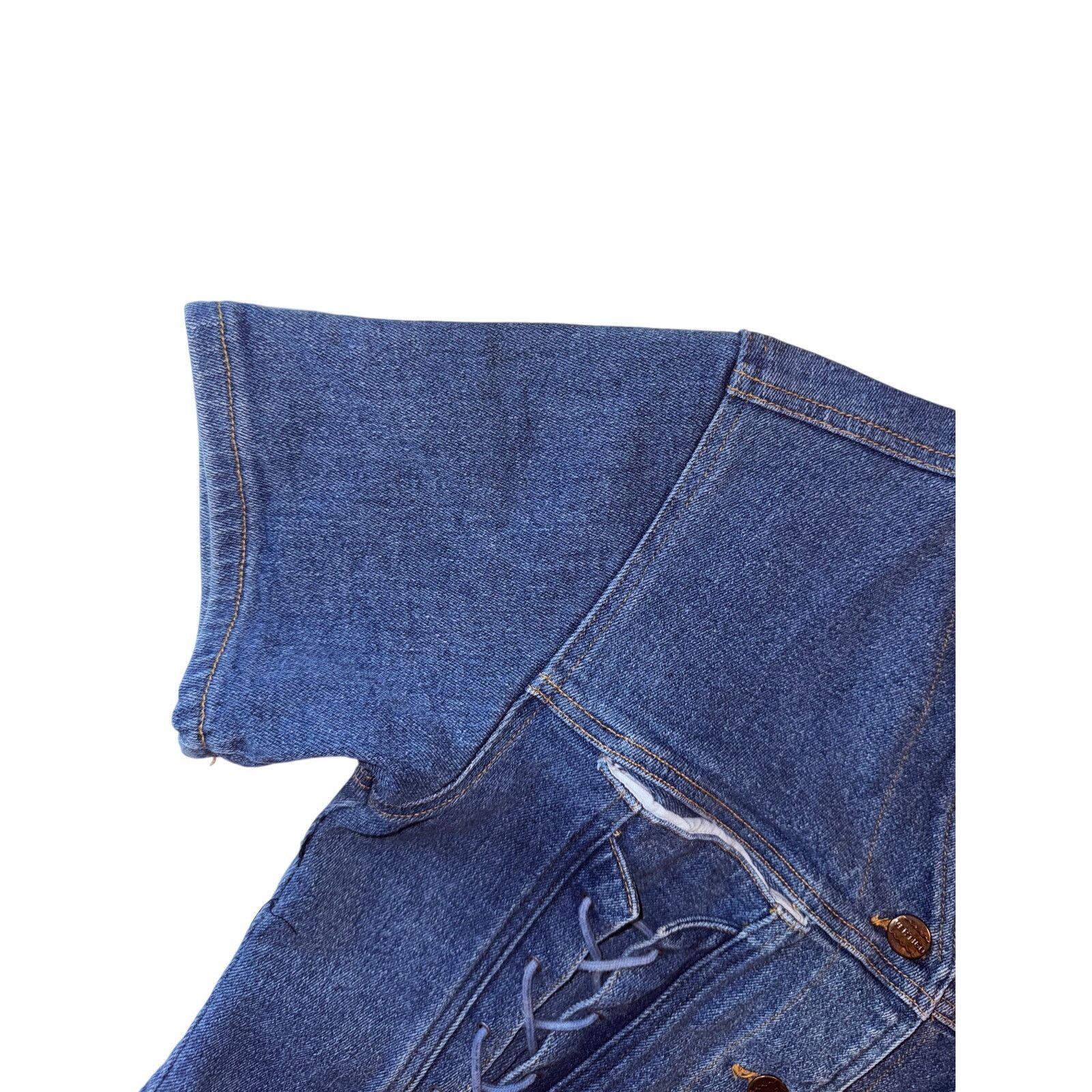 Vintage Rare Vintage 80s 90s Vertigo High Waisted Skirt Denim Set Size M / US 6-8 / IT 42-44 - 5 Thumbnail