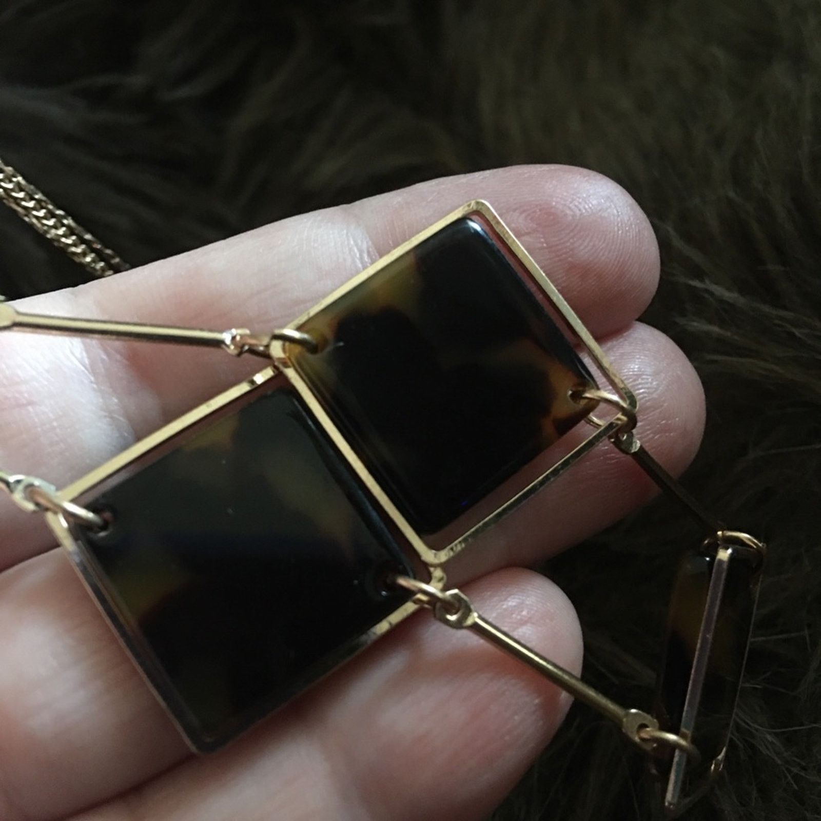 Jewelry Double strand gold tone faux tortoise necklace Size ONE SIZE - 7 Thumbnail