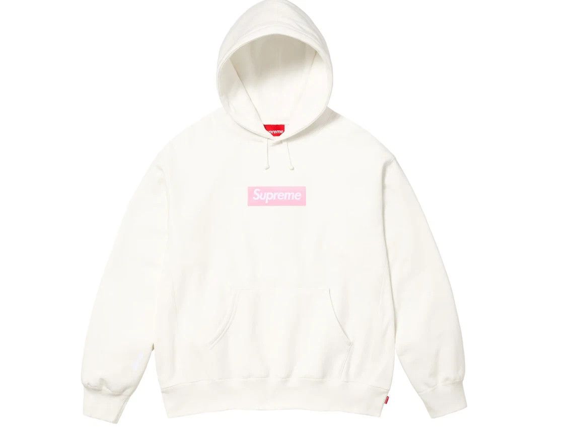 Supreme Supreme Box Logo Hooded Sweatshirt White Size US L / EU 52-54 / 3 - 1 Thumbnail