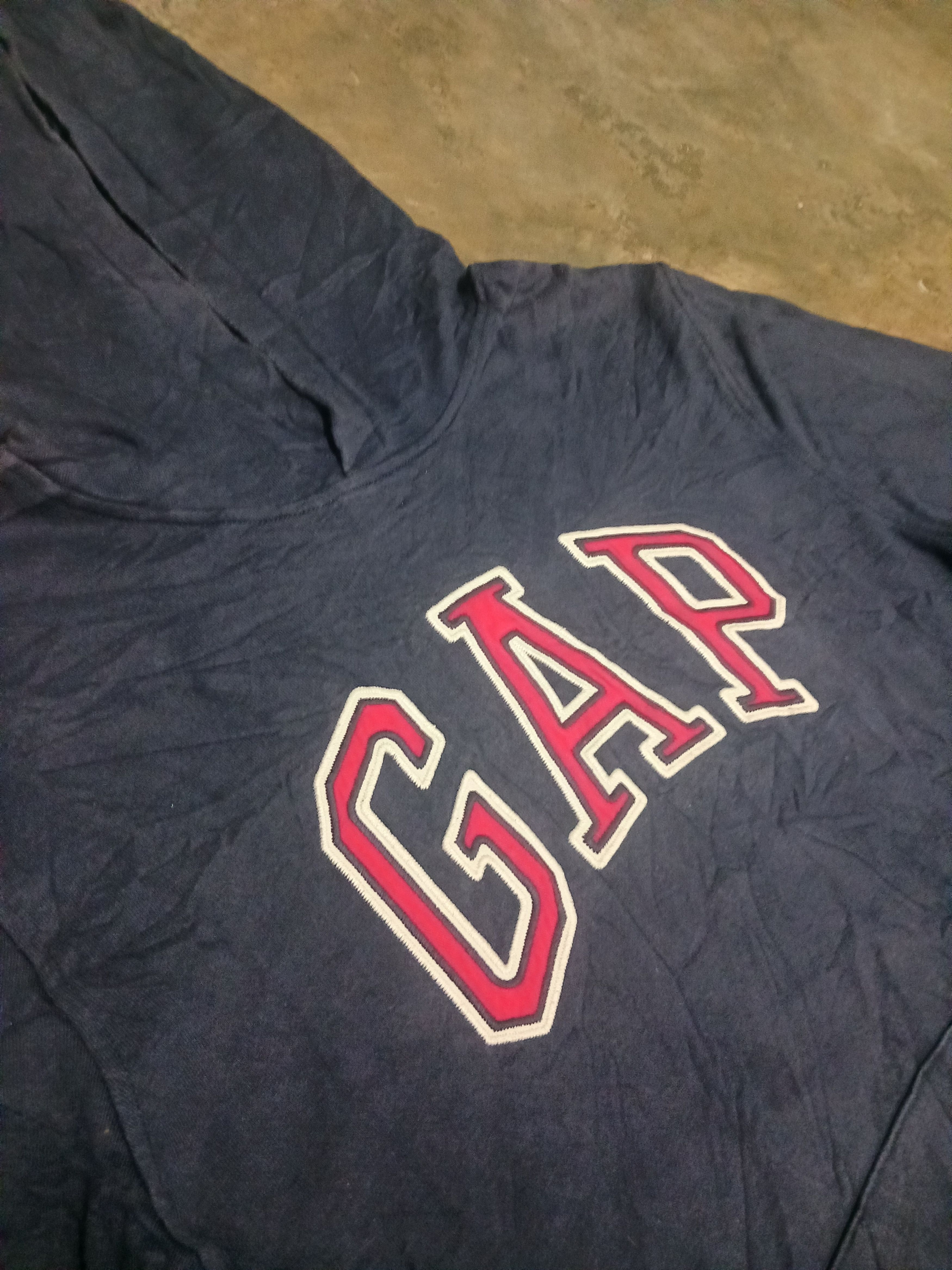 Gap Classic Navy Blue GAP Pullover Hoodie Size US L / EU 52-54 / 3 - 3 Thumbnail