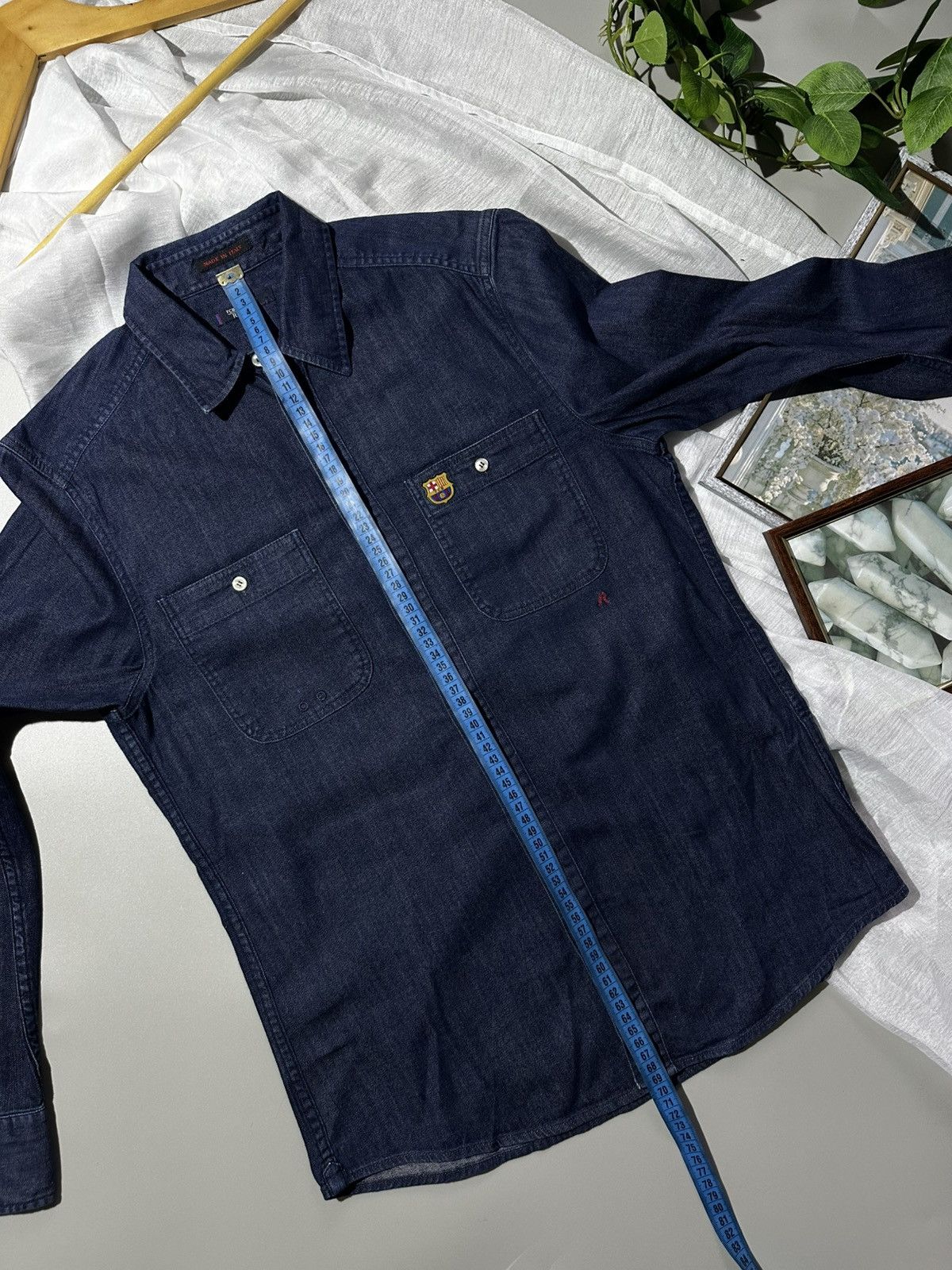 Replay Replay FC Barcelona Long Sleeve Denim Shirt Size US S / EU 44-46 / 1 - 15 Thumbnail