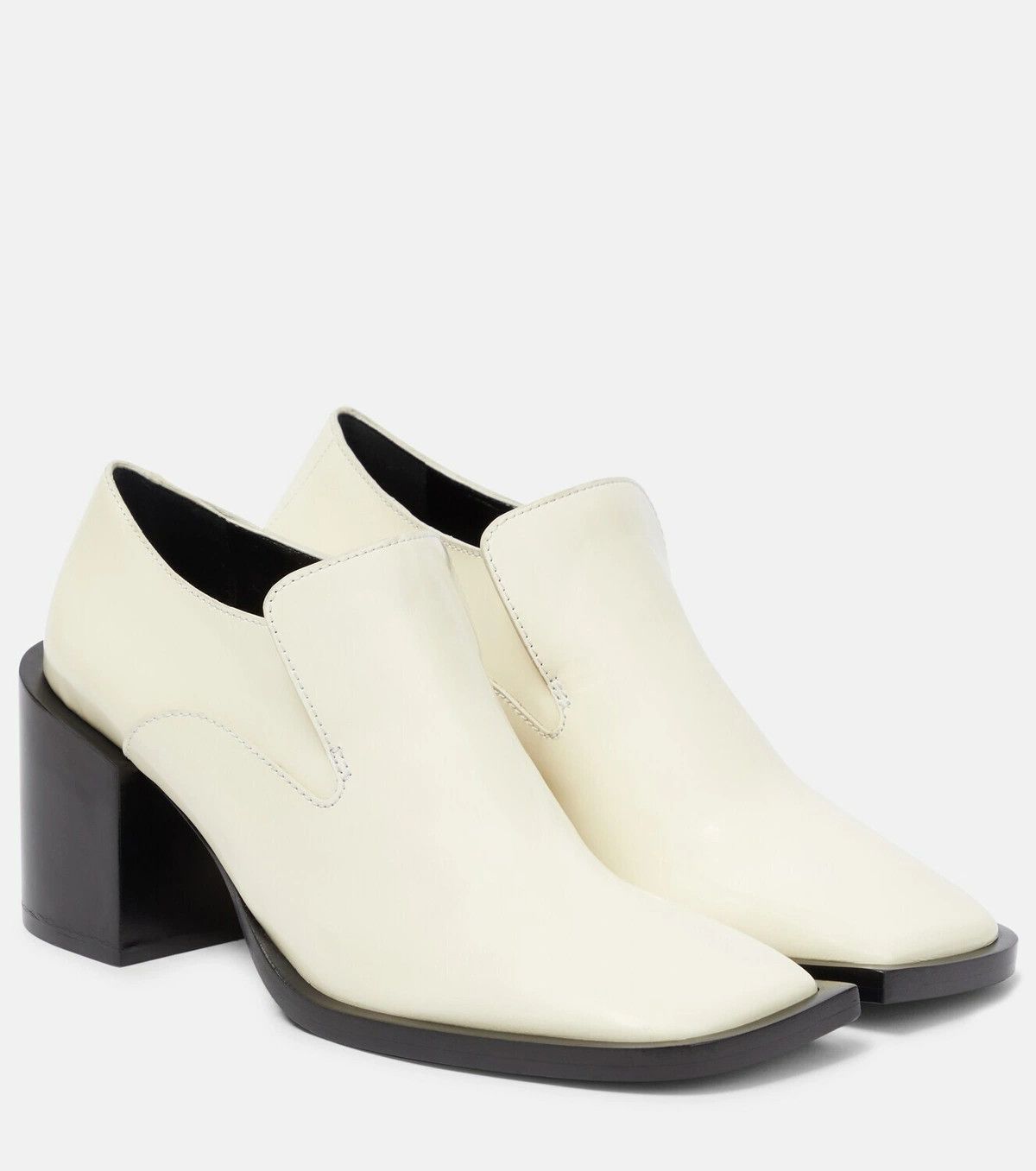 Jil Sander o1y1025 Leather Loafers in Off-White Size US 6 / IT 36 - 1 Thumbnail