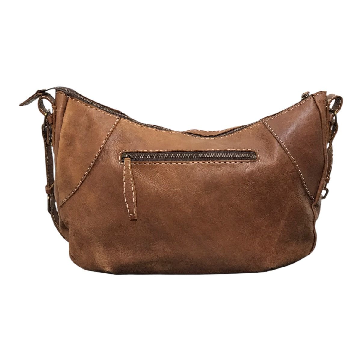 Japanese Brand × Leather Vintage Leather Brown Sling Bag Size ONE SIZE - 6 Thumbnail