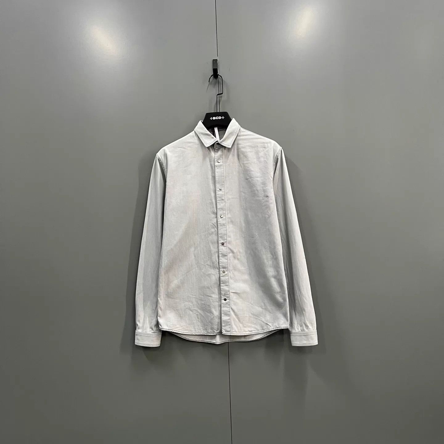 Dior Gray Long-Sleeve Button-Up Shirt Size US S / EU 44-46 / 1 - 1 Thumbnail