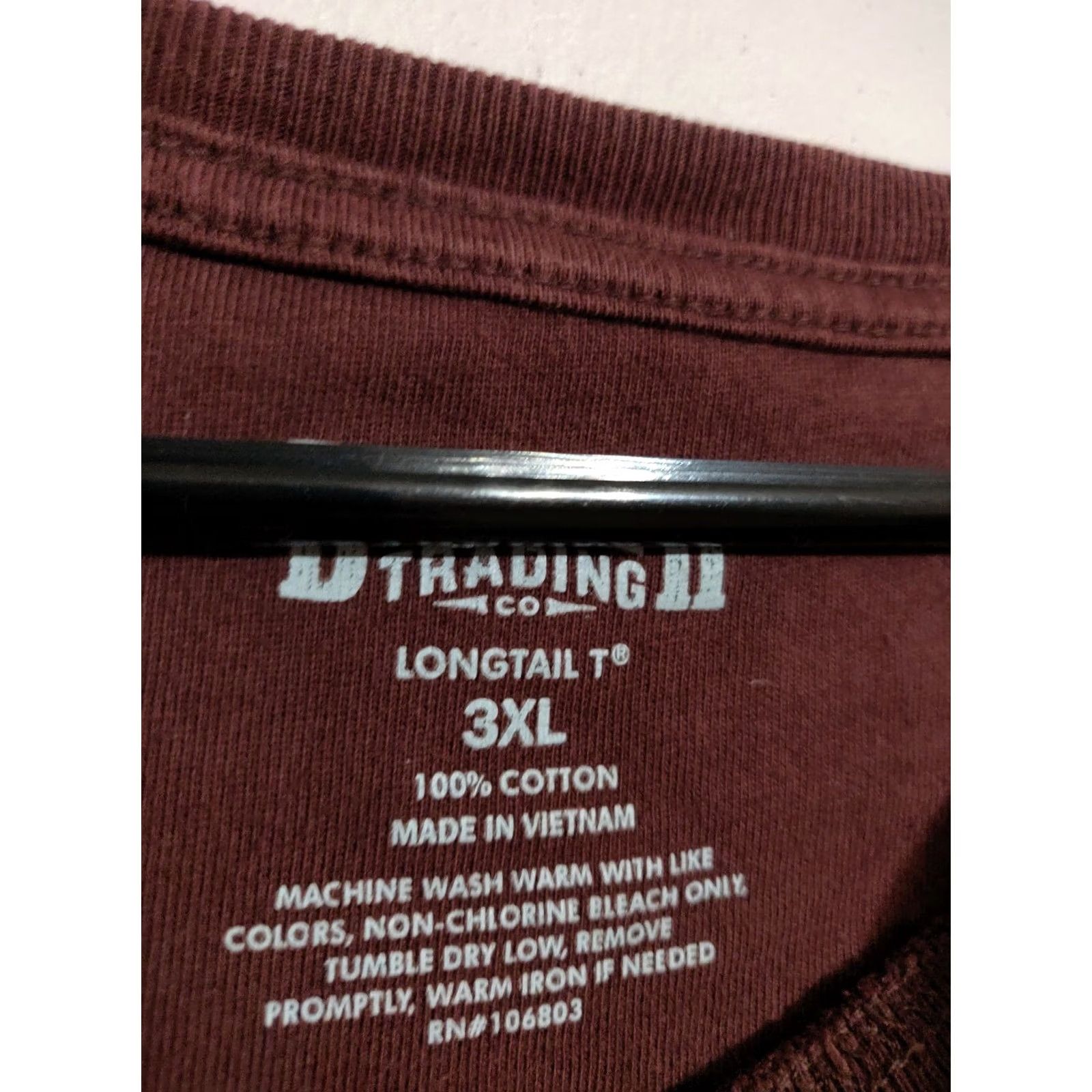 Vintage Duluth Trading Co. Longtail T Shirt Crew Neck Maroon Red Men's 3XL XXXL Size US XXL / EU 58 / 5 - 3 Thumbnail