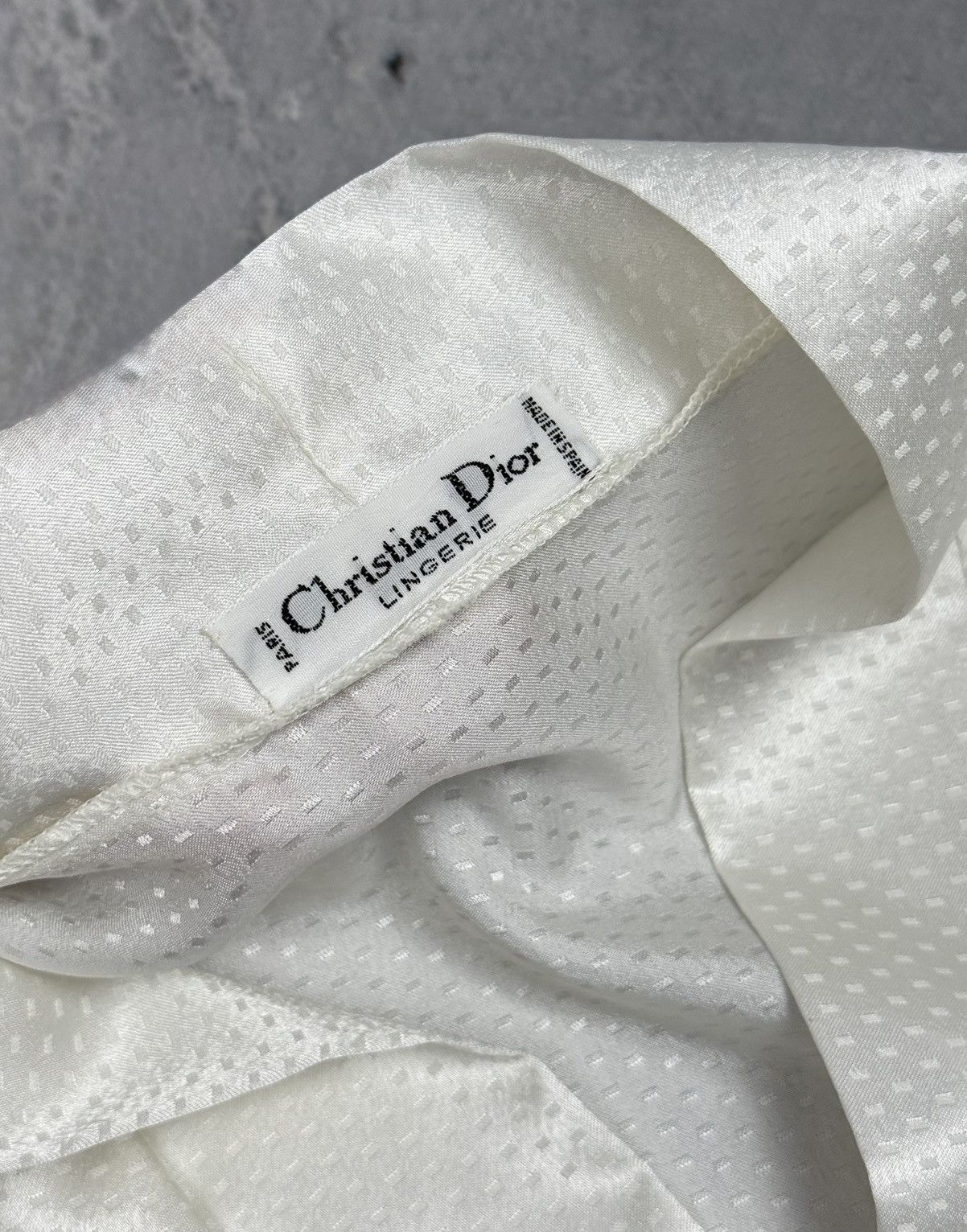 Dior Vintage Christian Dior Lingerie Full Length Nightgown & Robe Size L / US 10 / IT 46 - 4 Thumbnail