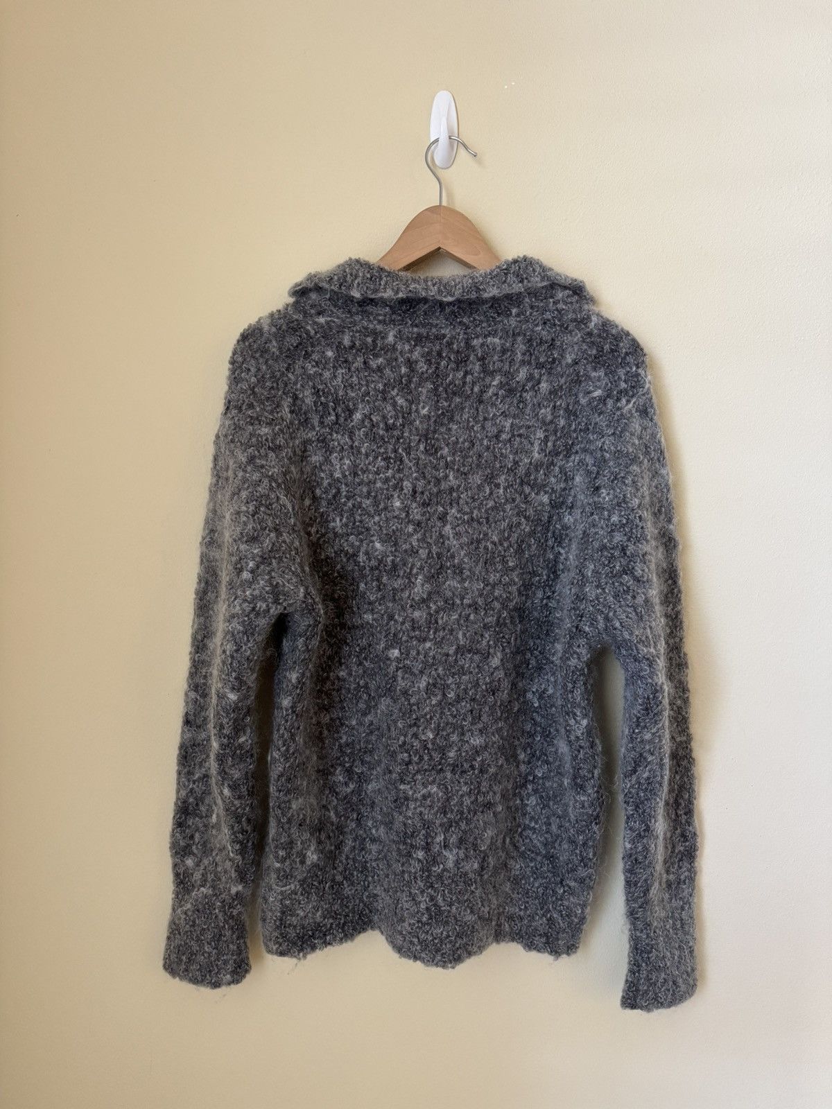 Stoffa Stoffa Mohair Long Sleeve Polo Shirt Grey 52 Size US L / EU 52-54 / 3 - 6 Thumbnail