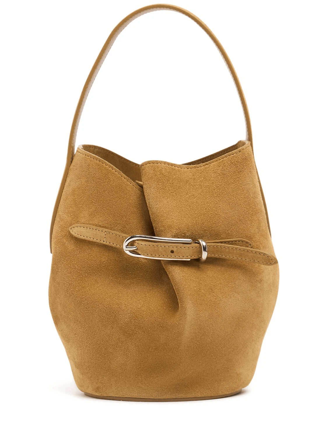 Liffner LIFFNER Belted Mini Beige Suede Bucket Bag New & Authentic Size ONE SIZE - 1 Thumbnail