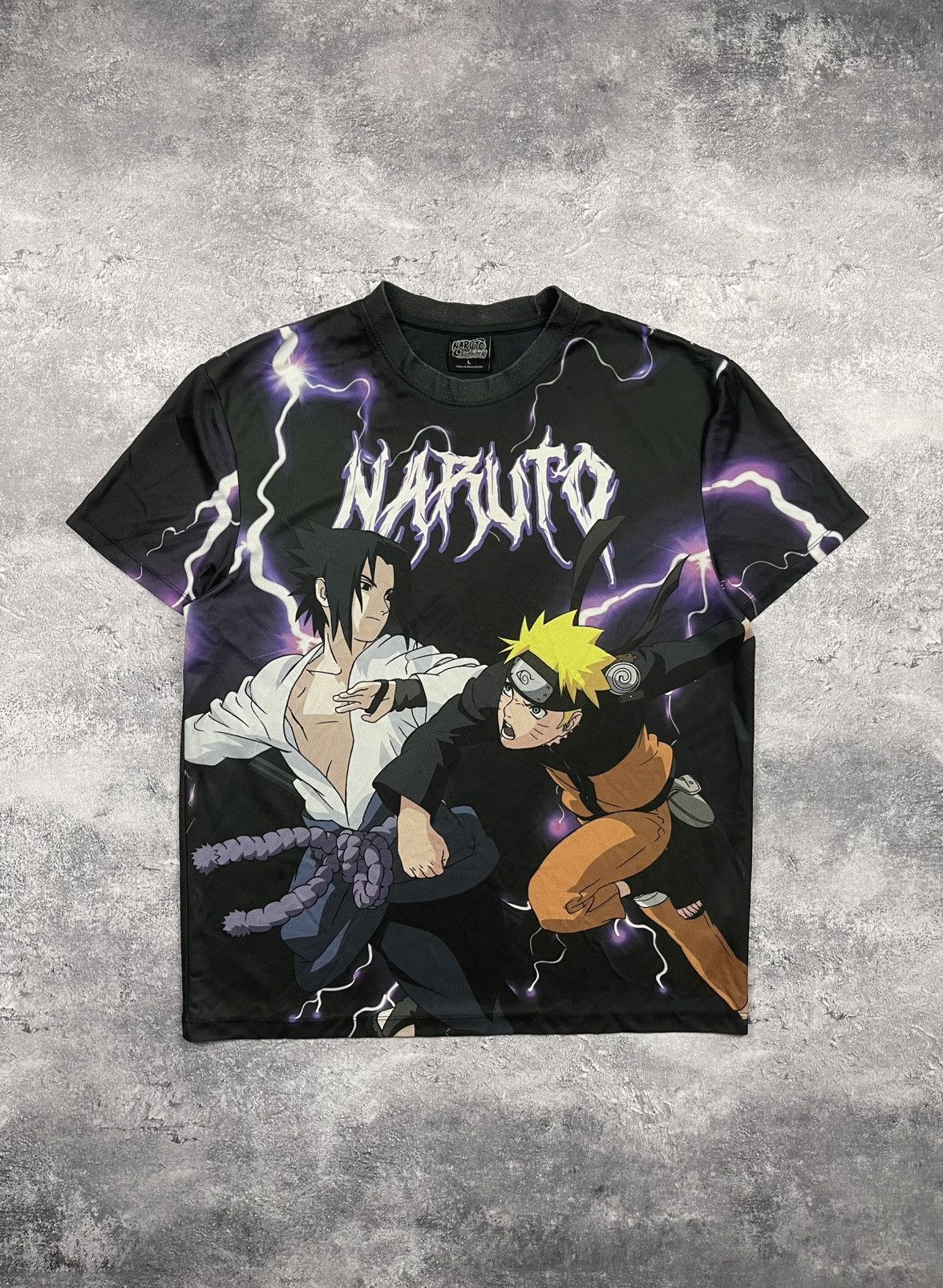 Anime Vintage 2002 Naruto Shippuden Sasuke Shonen Jump T-Shirt Size US L / EU 52-54 / 3 - 1 Thumbnail
