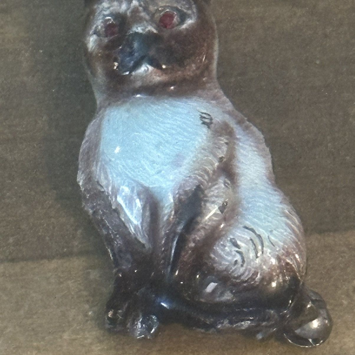 Vintage Vintage sterling silver Germany enamel cat brooch Size ONE SIZE - 3 Thumbnail