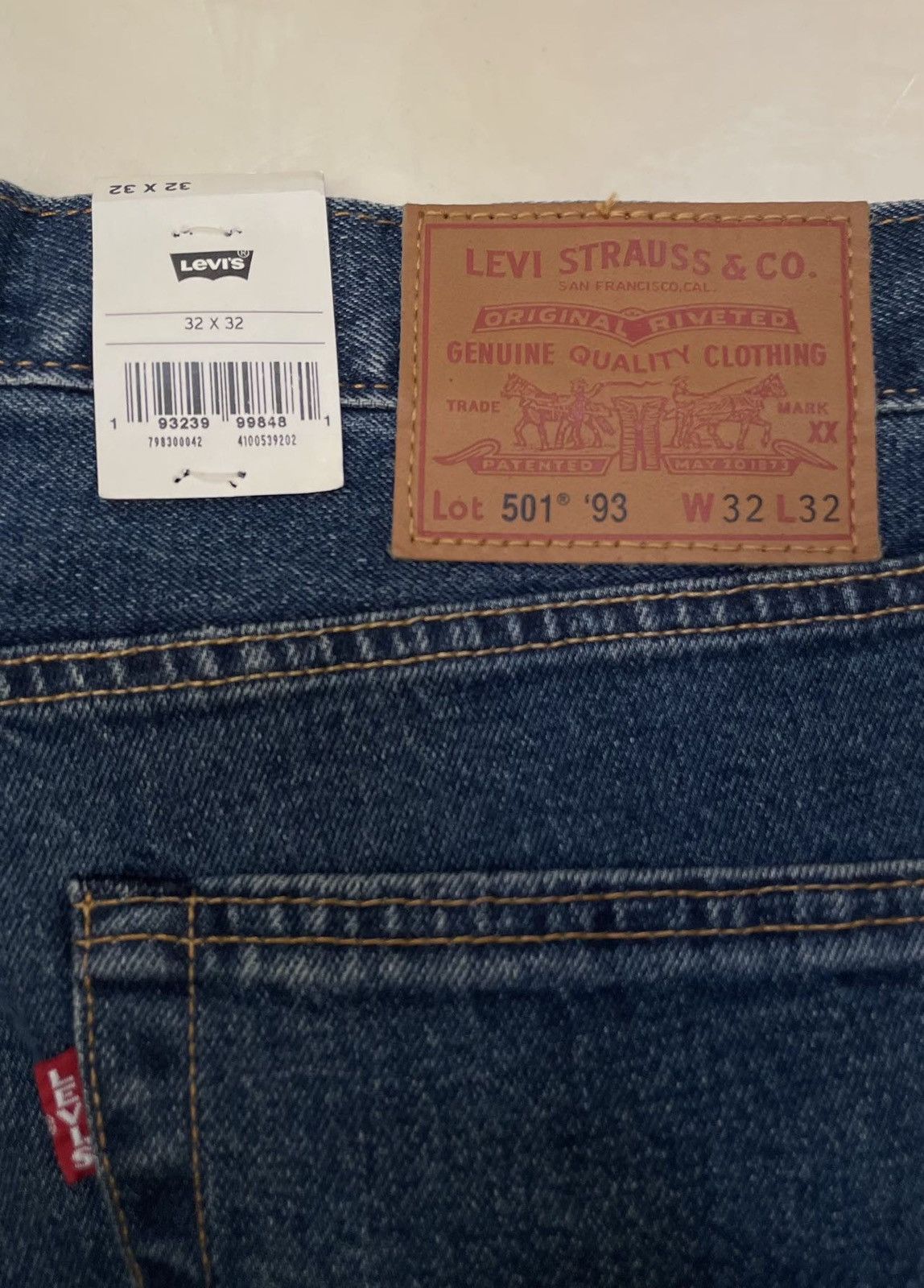 Levi's Levi’s 501 ‘93 Straight Painter Jeans Size US 32 / EU 48 - 4 Thumbnail