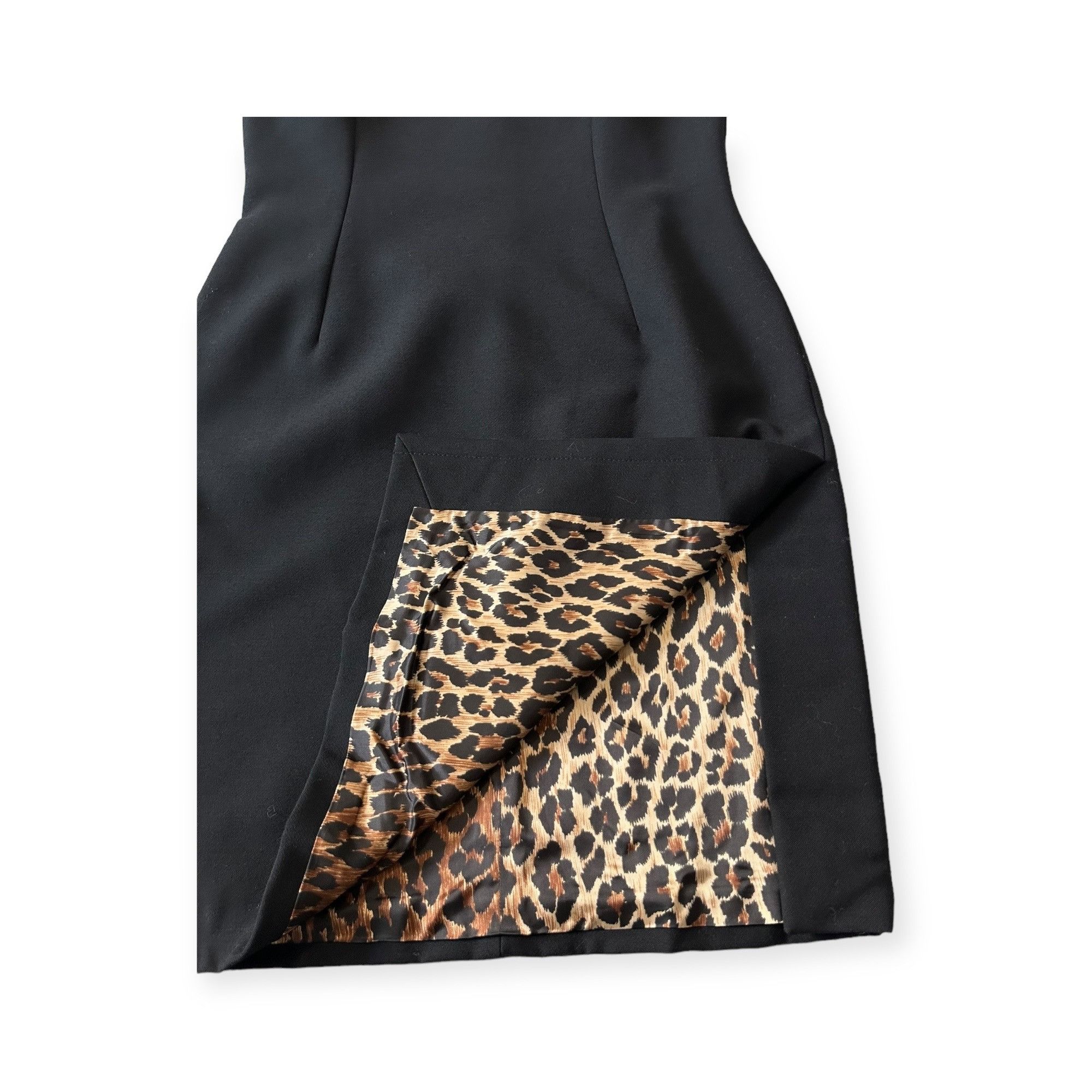 Dolce & Gabbana Dolce & Gabbana Wool Sheath Dress Leopard Lining IT 46 Size L / US 10 / IT 46 - 13 Thumbnail