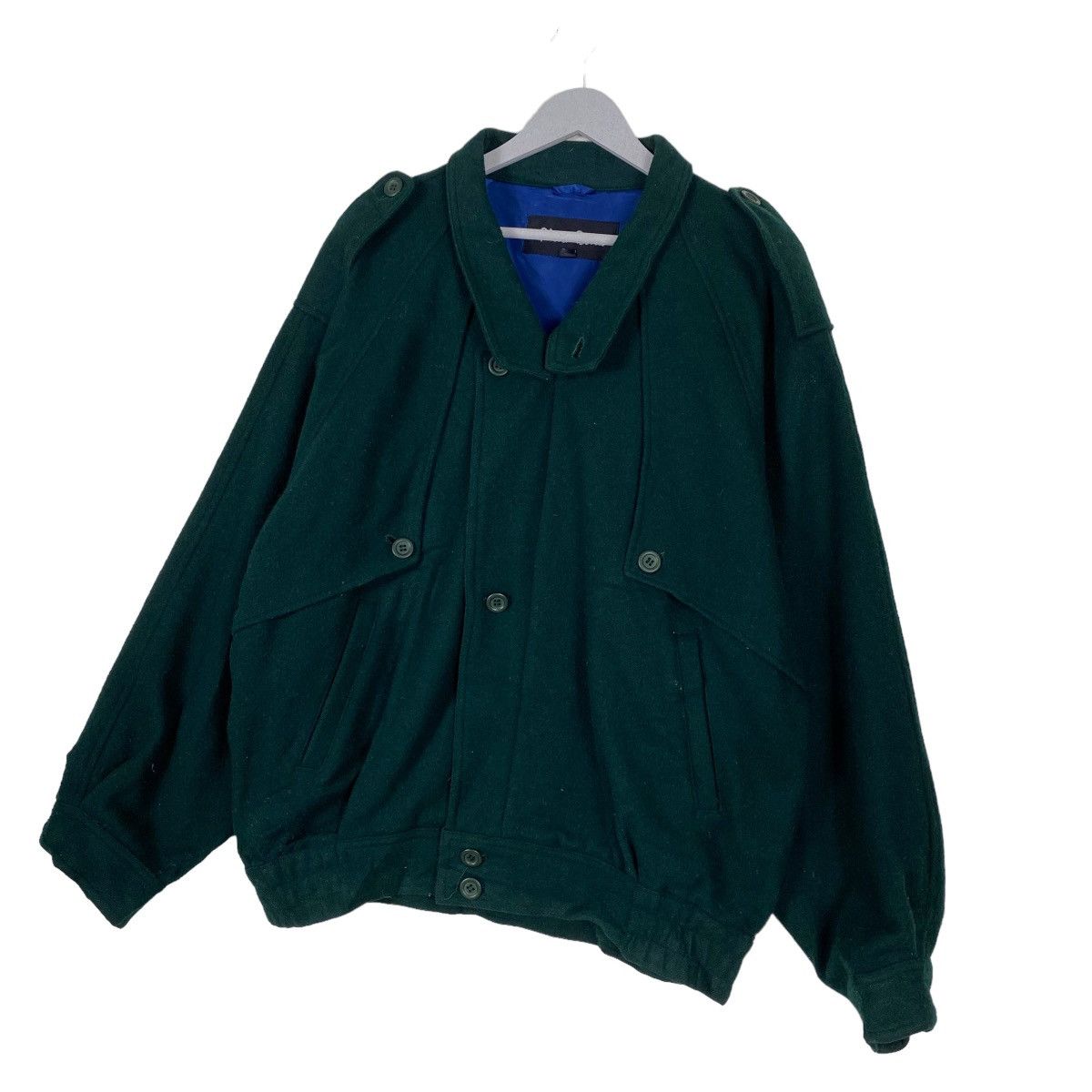 Addict Clothes Japan Vintage 90s Pierre Bonee Green Bomber Wool Jacket Size US L / EU 52-54 / 3 - 2 Thumbnail