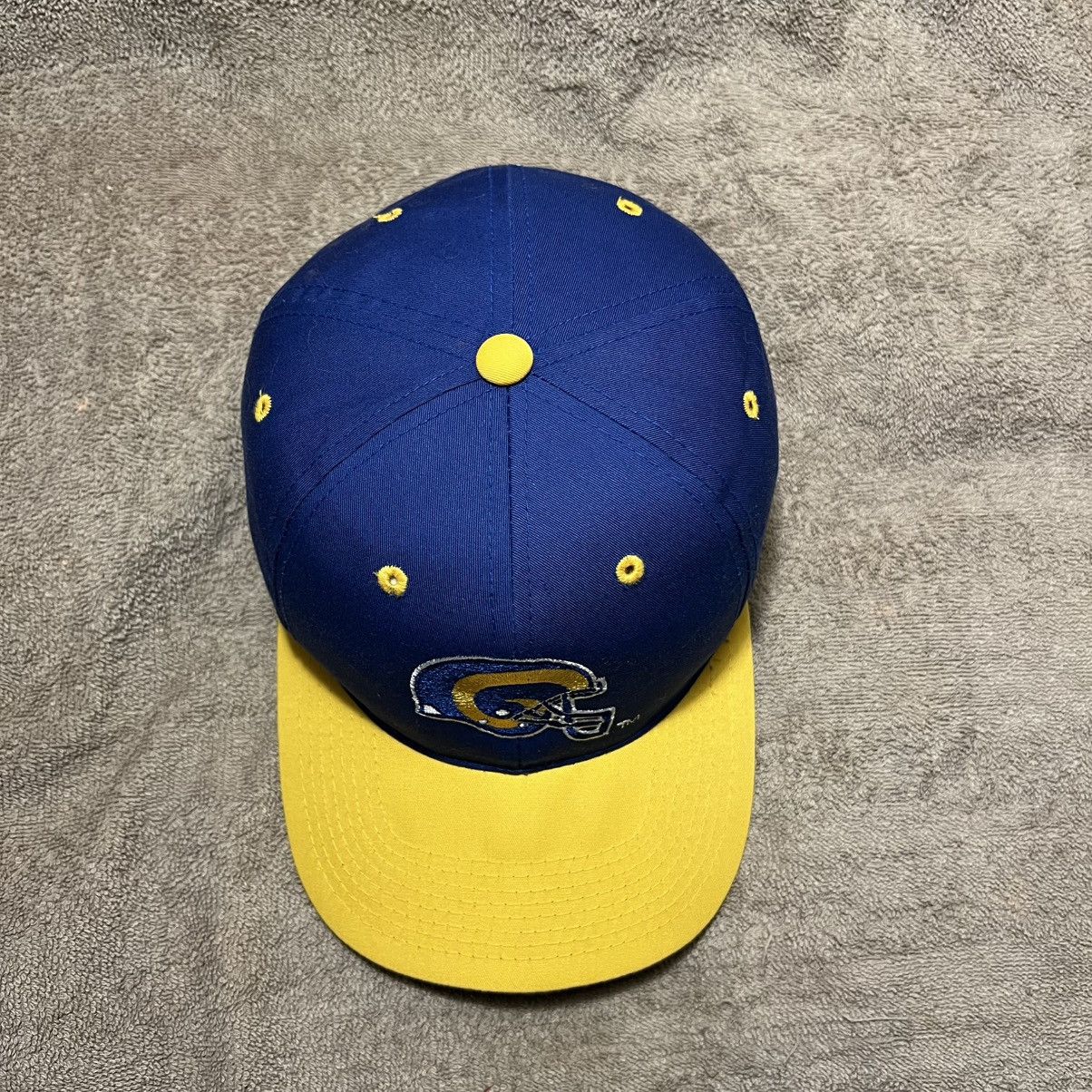 NFL Vintage 90s St Louis Rams SnapBack Hat NFL Football Logo Size ONE SIZE - 5 Thumbnail