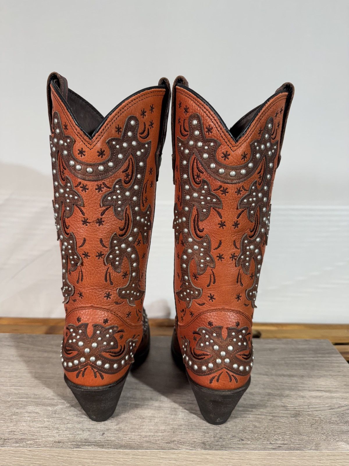 Other Rockin Country Women’s Red Silver Western Cowgirl Boots 6M Size US 6 / IT 36 - 5 Thumbnail