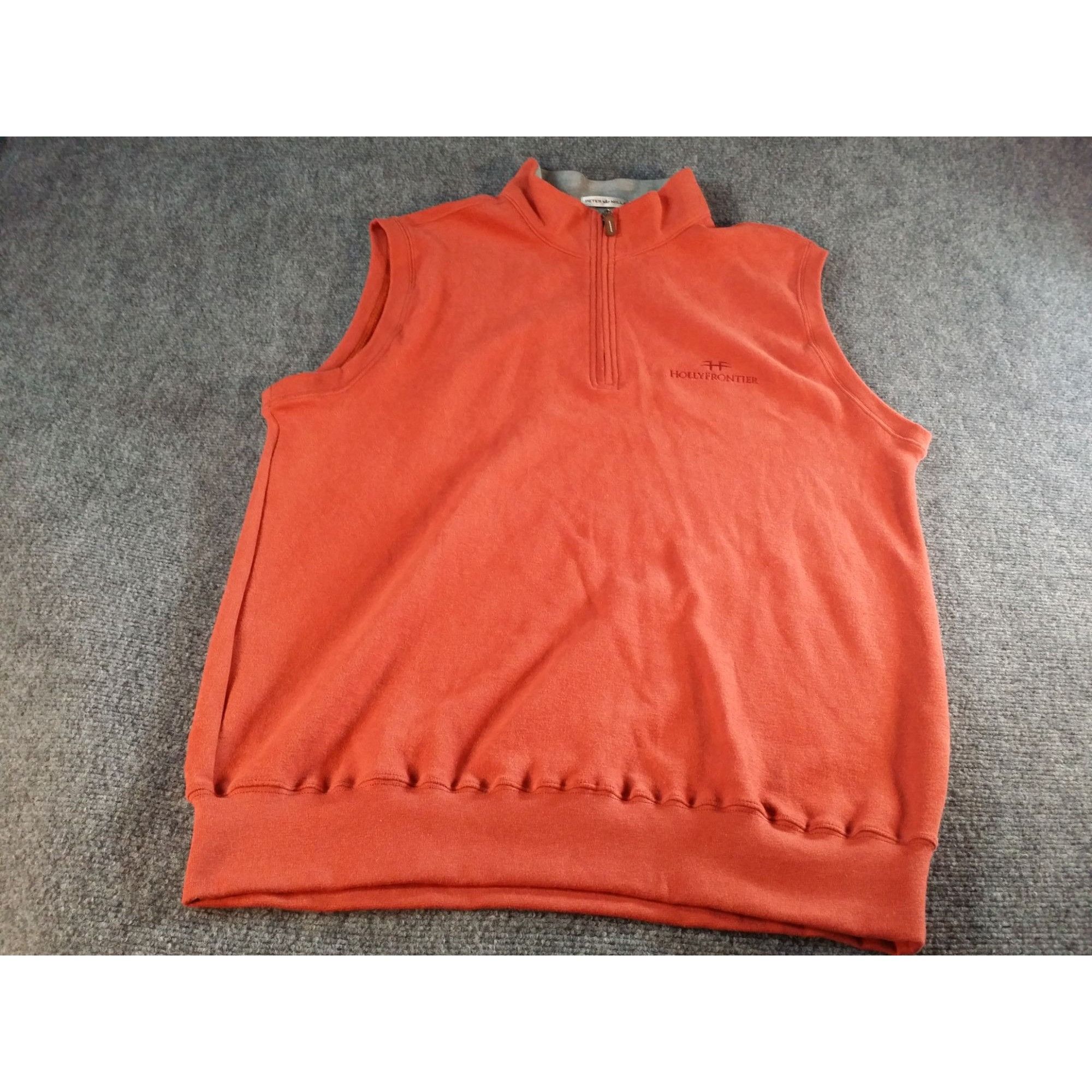 Peter Millar Peter Millar Sleeveless Vest Men Sz M Orange Cotton Hollyfro Size US M / EU 48-50 / 2 - 1 Thumbnail