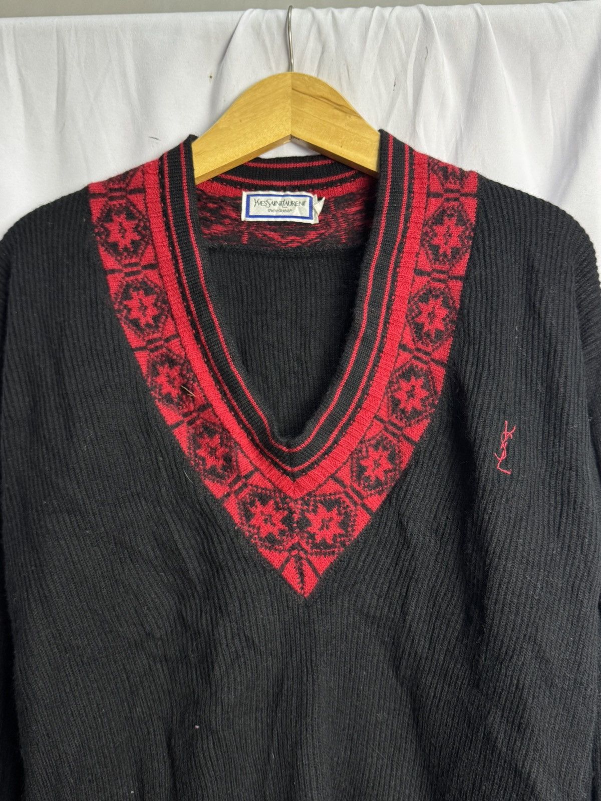Vintage × Yves Saint Laurent Yves Saint Laurent Menswear Knitwear Size US M / EU 48-50 / 2 - 2 Thumbnail