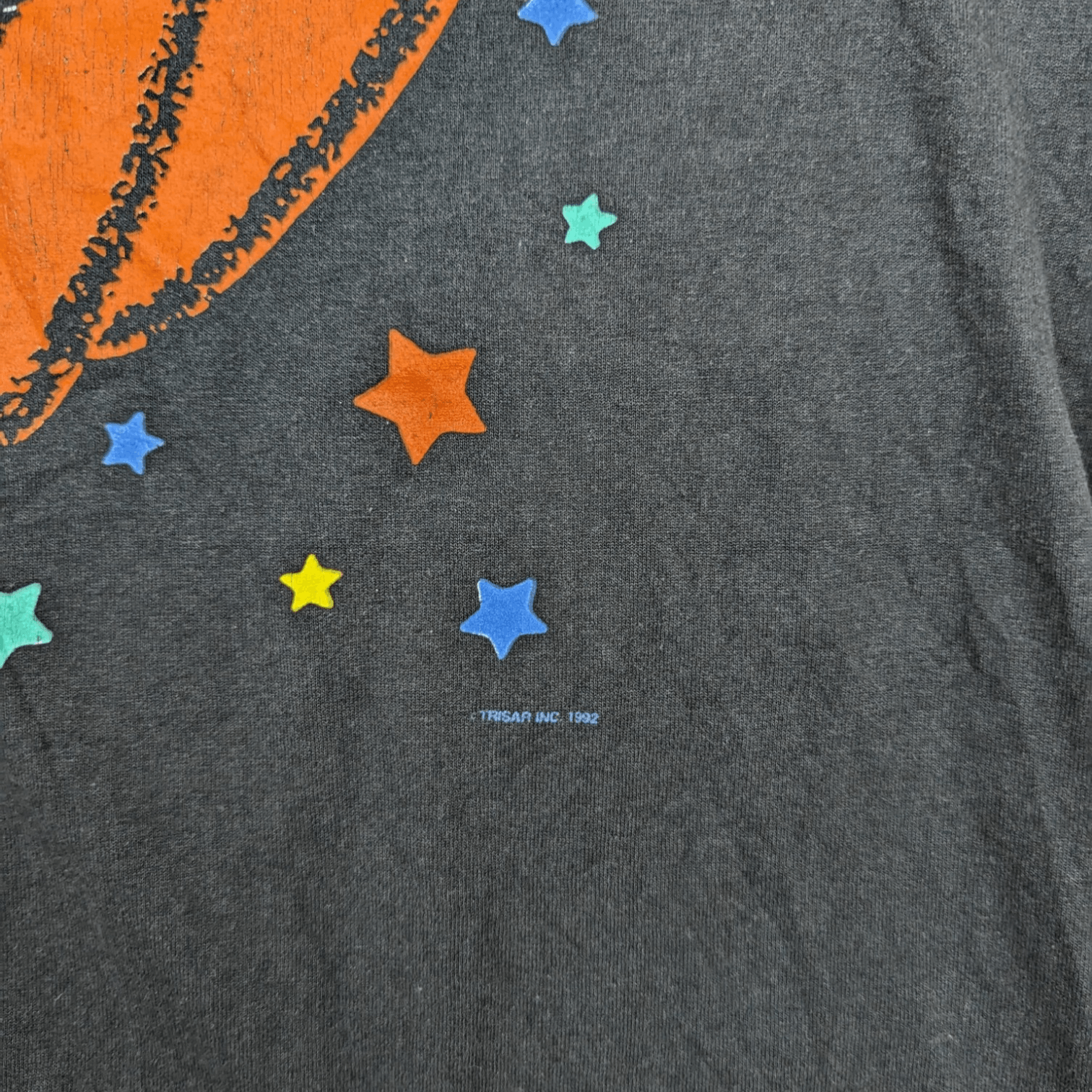 Hanes Vintage 90's Trisar 1992 HANES Halloween Pumpkin T-Shirt Size US XL / EU 56 / 4 - 9 Thumbnail