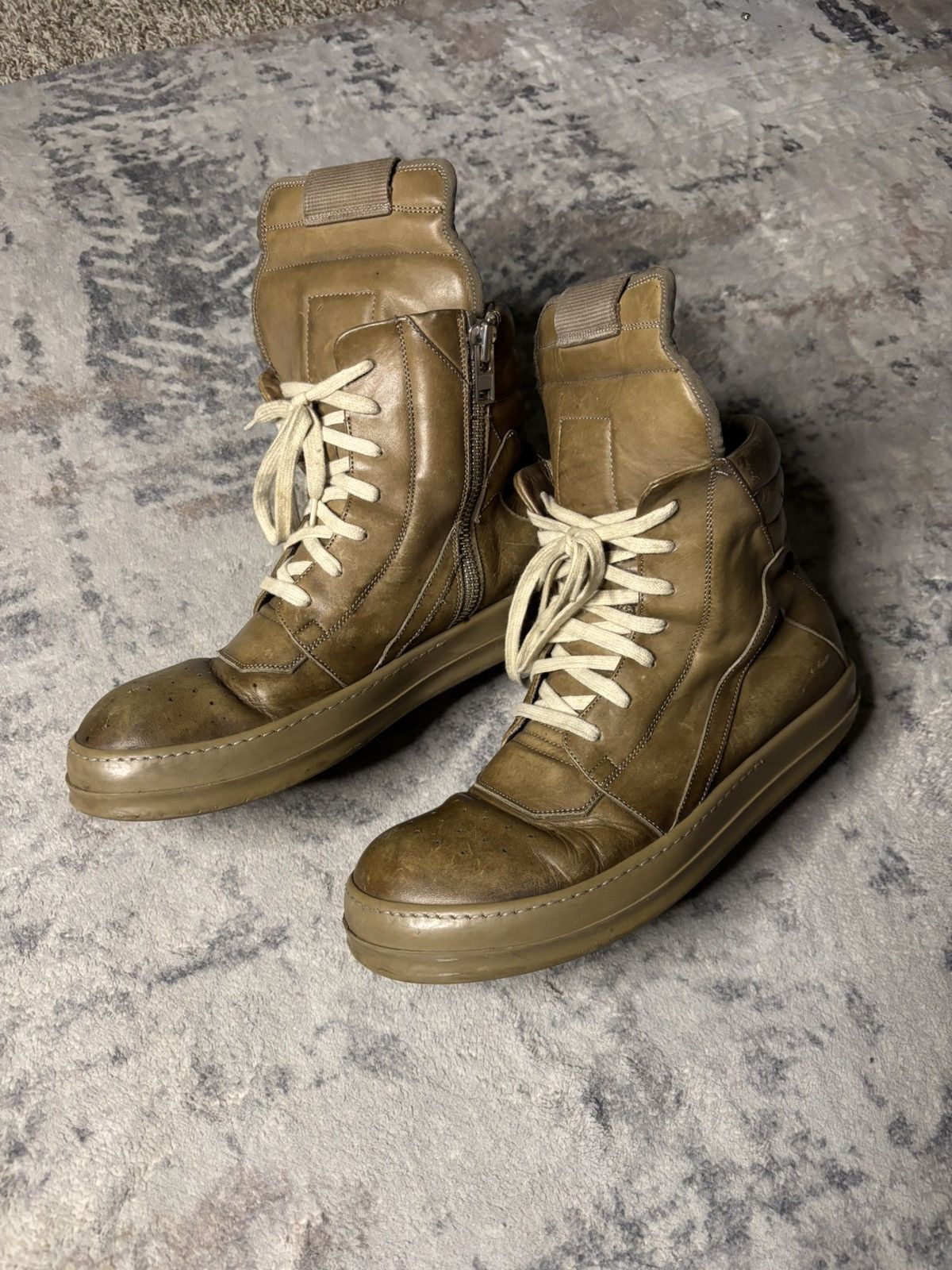 Rick Owens Rick Owens SS16 Cyclops Leather Triple Brown Geobaskets Size US 9.5 / EU 42-43 - 5 Thumbnail