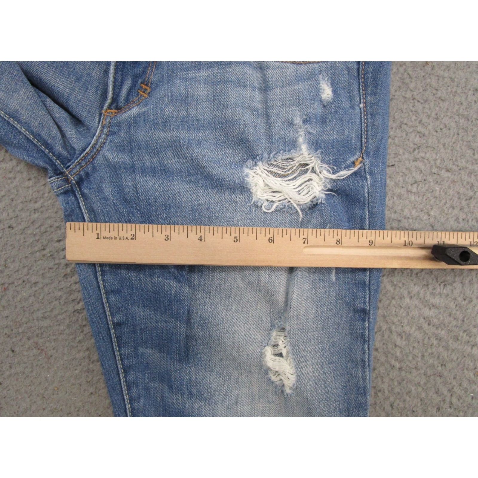 Abercrombie & Fitch VTG Abercrombie & Fitch Distressed Straight Leg Jeans Women's Size 2 Blue Denim 5-Pocket Design 90s Style Jeans Womens Size 2 Size 26" / US 2 / IT 38 - 7 Thumbnail