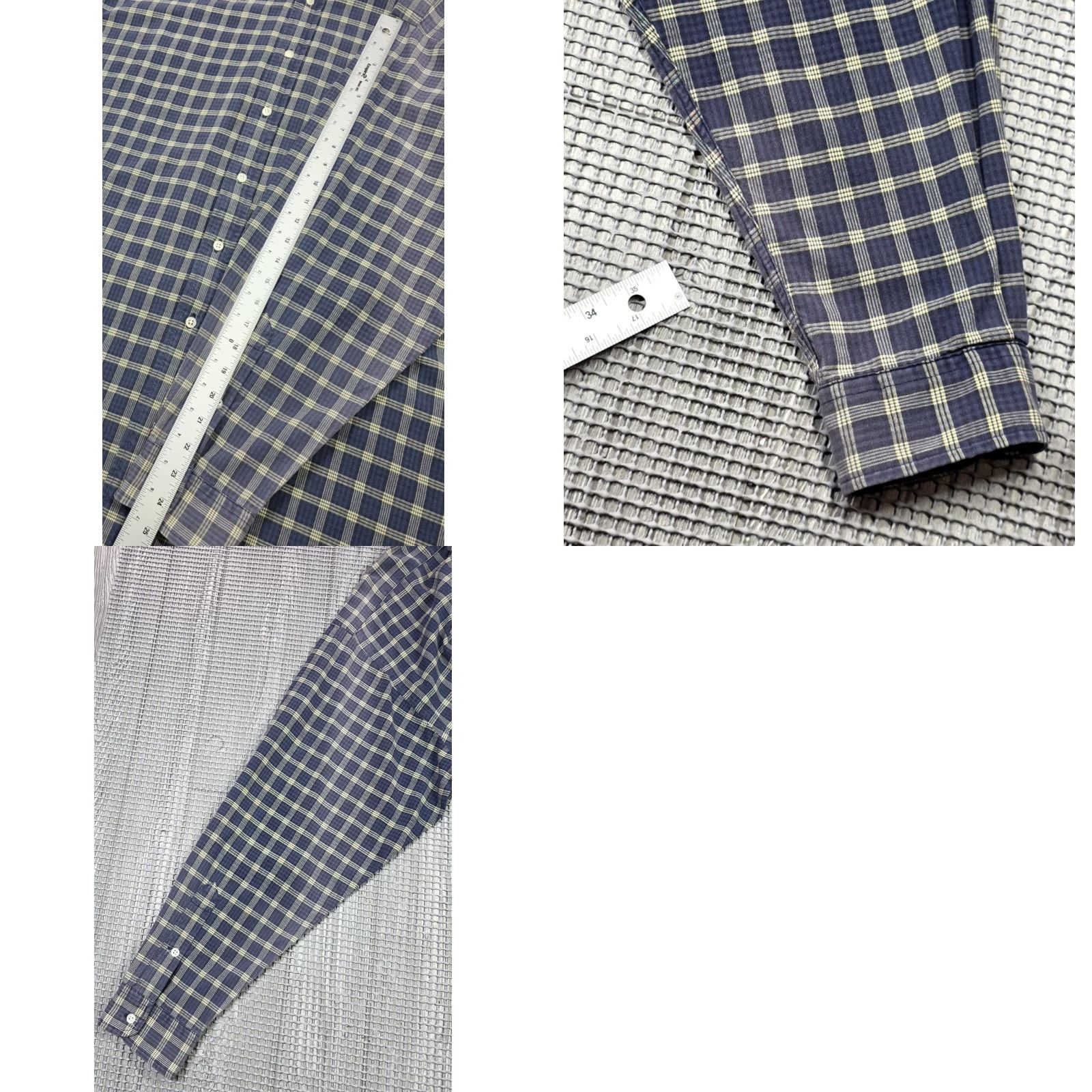 Polo Ralph Lauren VINTAGE Polo Ralph Lauren Blue Beige Plaid Long Sleeve Button Up Shirt M Twill Blake VTG Size US M / EU 48-50 / 2 - 9 Thumbnail