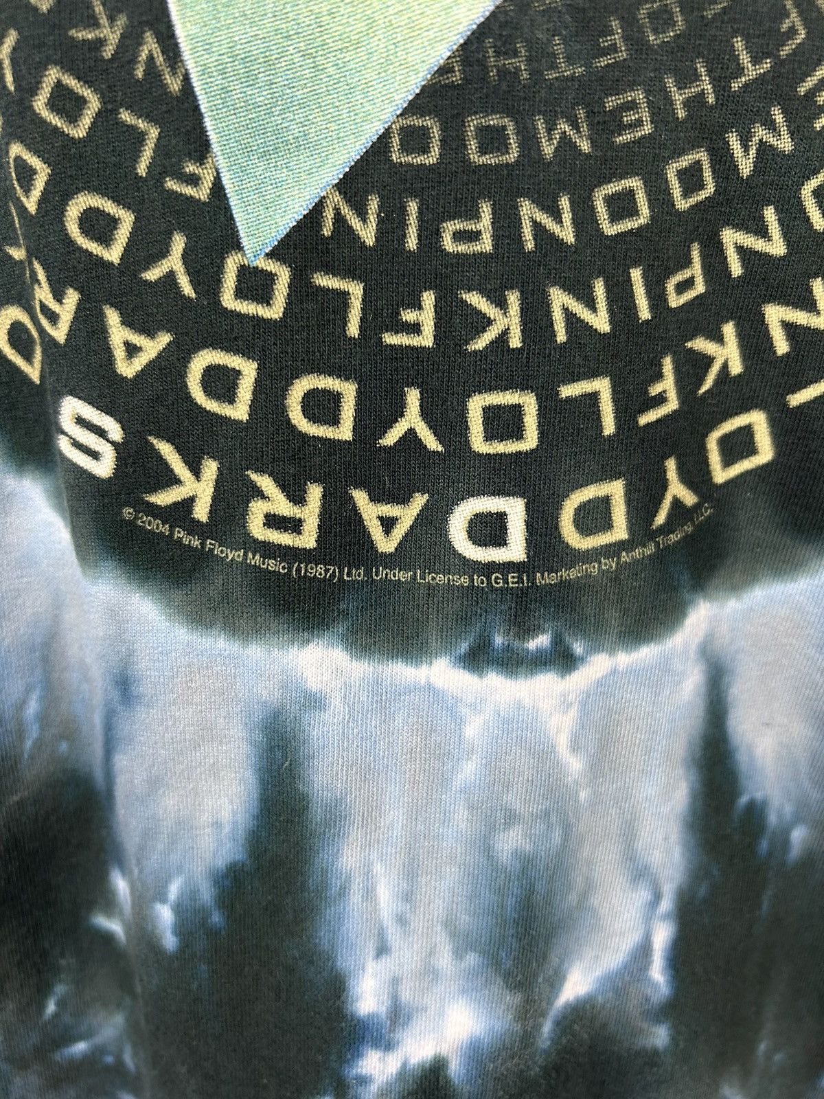 Band Tees × Liquid Blue × Vintage Vintage Pink Floyd Dark Side of The Moon Tie Dye T shirt Size US M / EU 48-50 / 2 - 7 Thumbnail