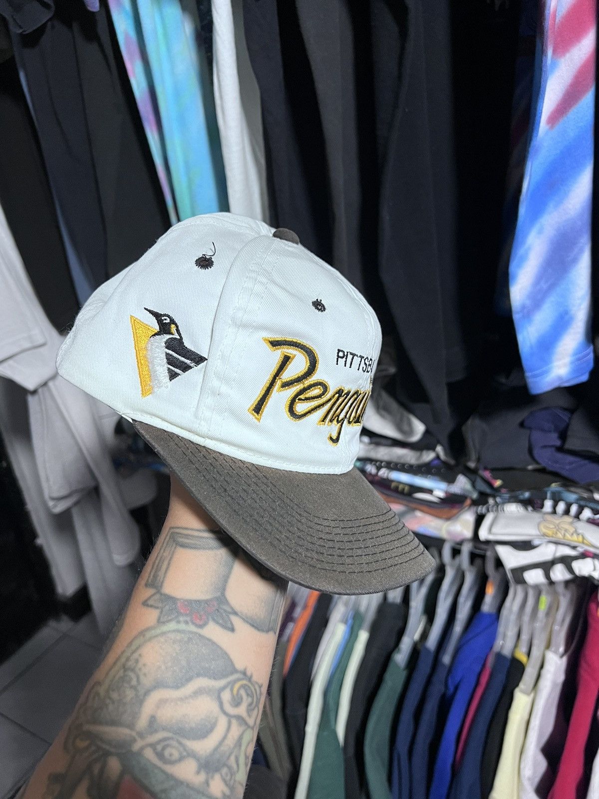 NHL × Sports Specialties × Vintage Pittsburg penguins sport specialties cap Size ONE SIZE - 9 Thumbnail