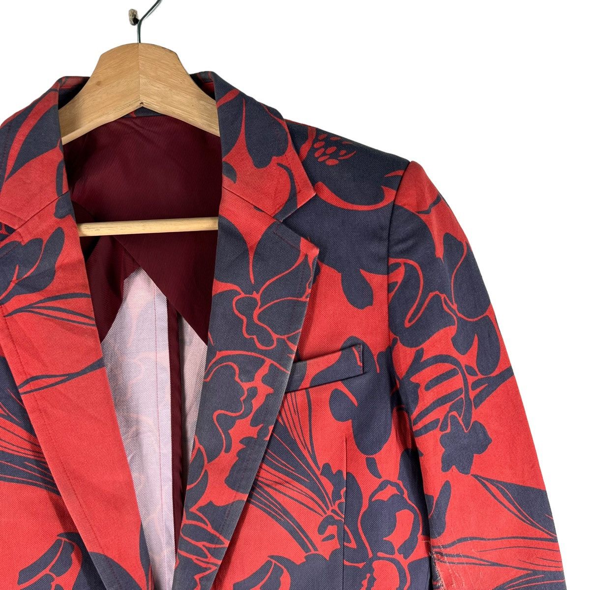 Hysteric Glamour 🔥VTG DOUBLE BREAST JACKET JAPAN MADE ROSE FULL PRINT Size US M / EU 48-50 / 2 - 4 Thumbnail