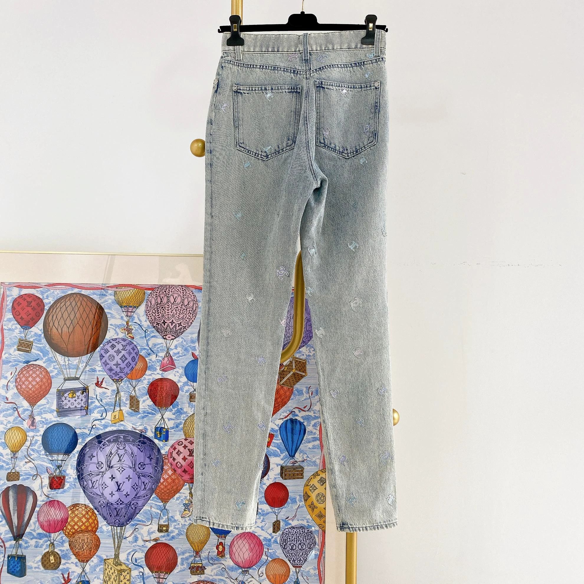 Chanel Chanel 21K Double C Full Logo Jeans 36 Size 26" / US 2 / IT 38 - 2 Thumbnail