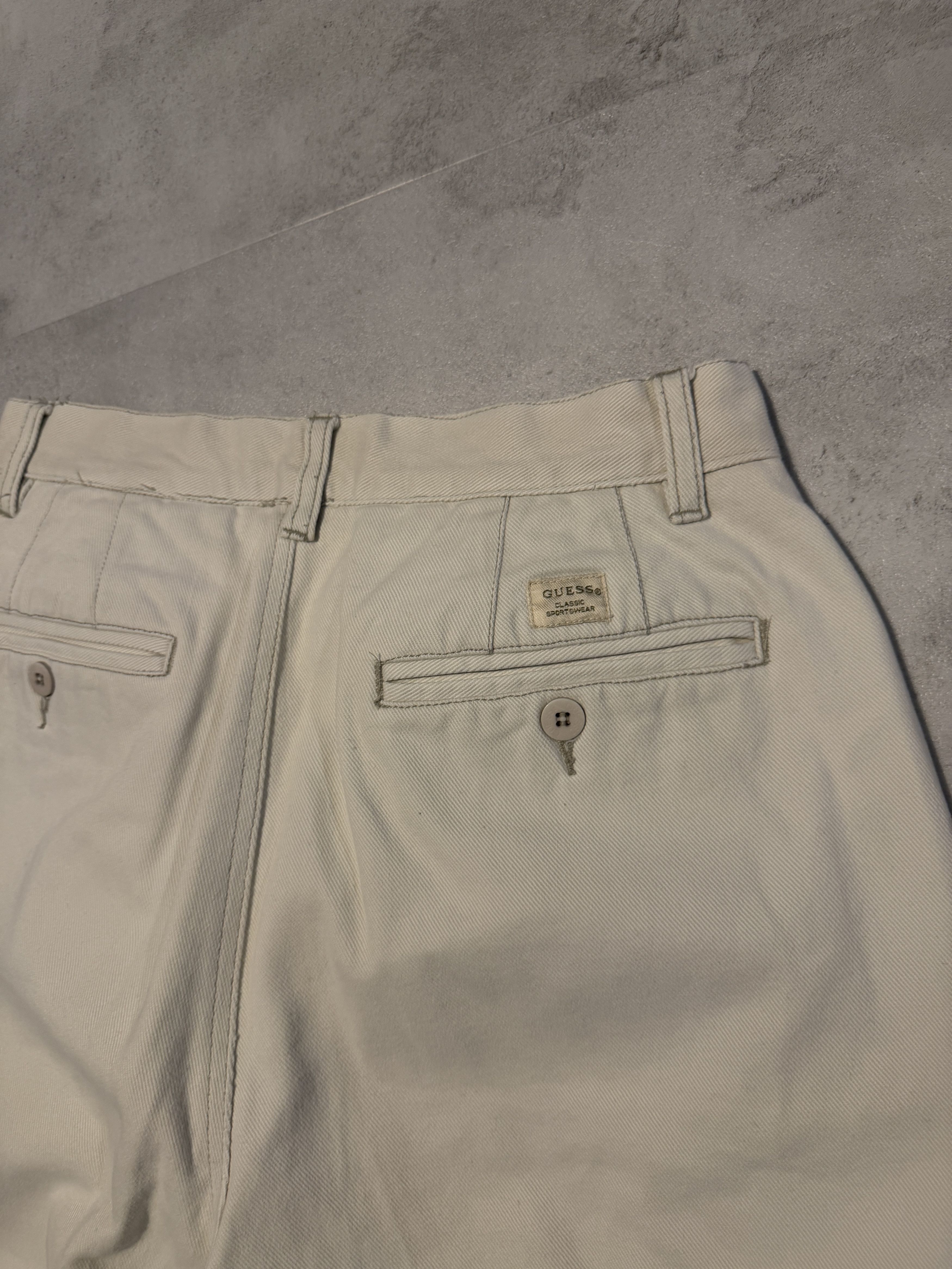 Guess Guess white chino denim jeans Size US 32 / EU 48 - 4 Thumbnail