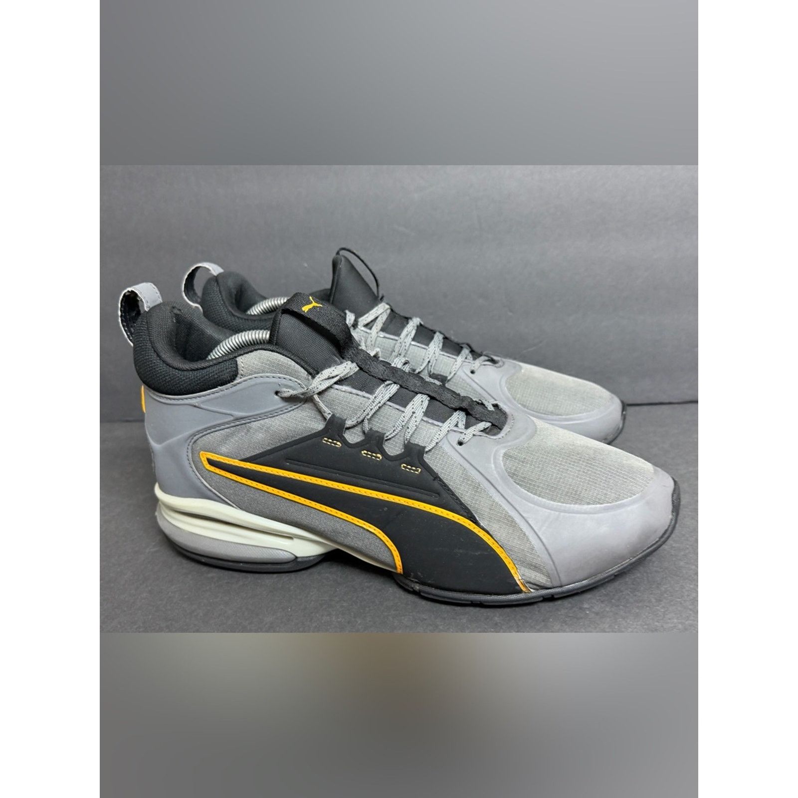 Puma Puma Axelion Knit Athletic Sneakers Shoes Castlerock Grey Size US 10 / EU 43 - 6 Thumbnail