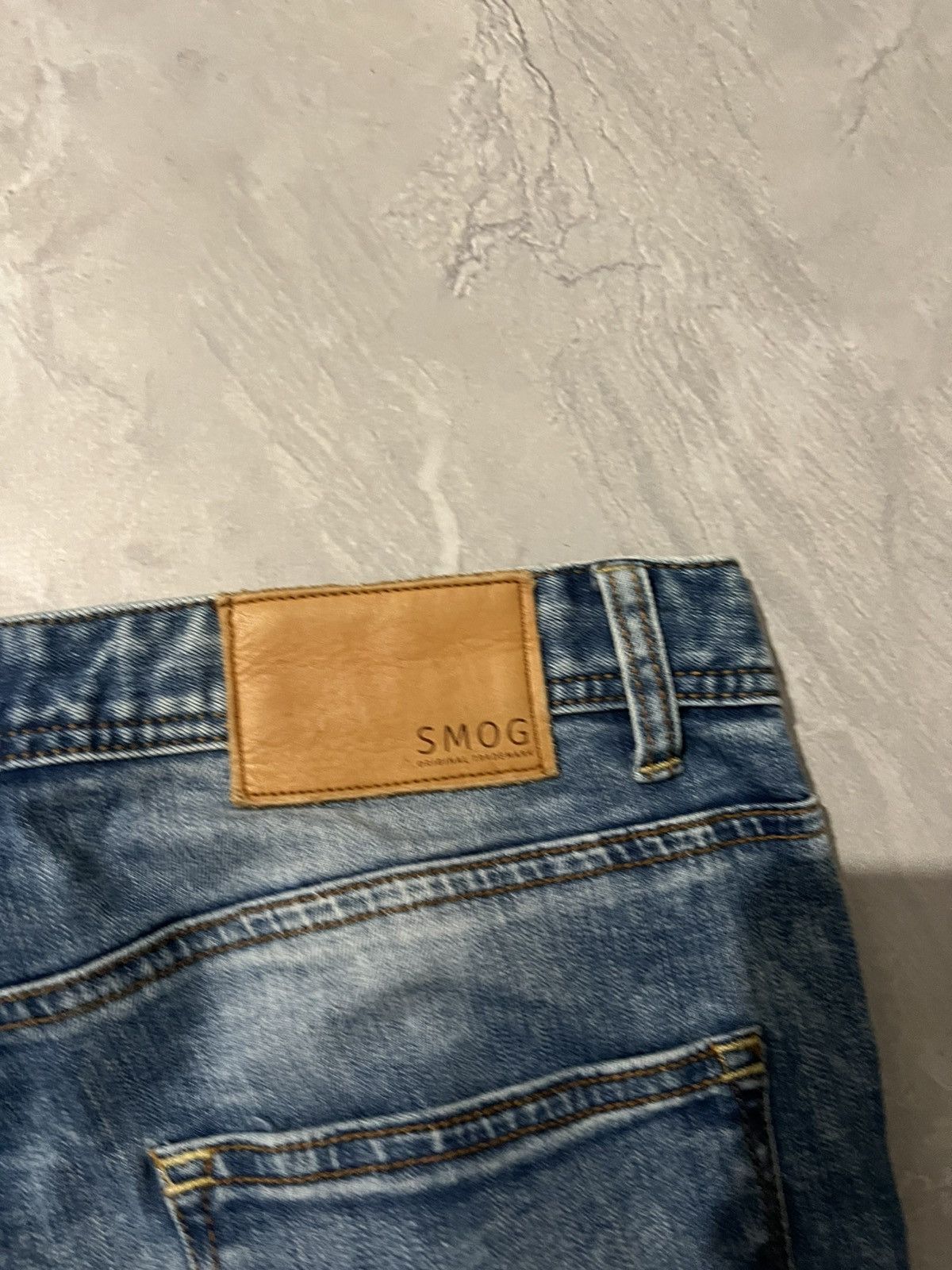 Vintage Distressed Glamour Skinny Swag Jean / Avant Garde Faded 90 Size US 31 - 7 Thumbnail