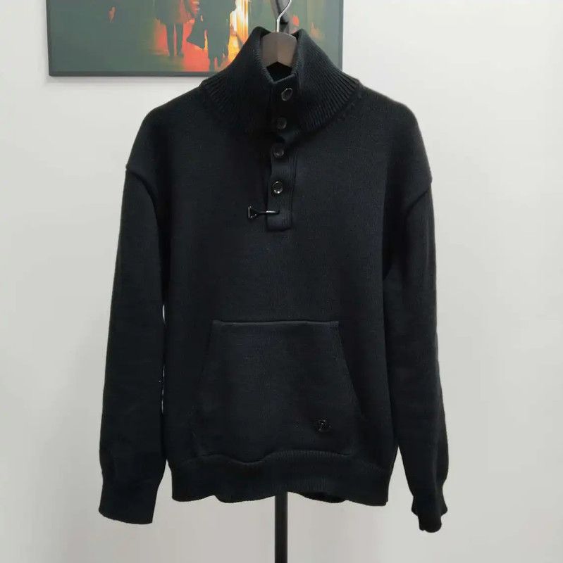 Louis Vuitton Louis Vuitton Black Men's Knit Sweater 0089 Size US L / EU 52-54 / 3 - 1 Thumbnail