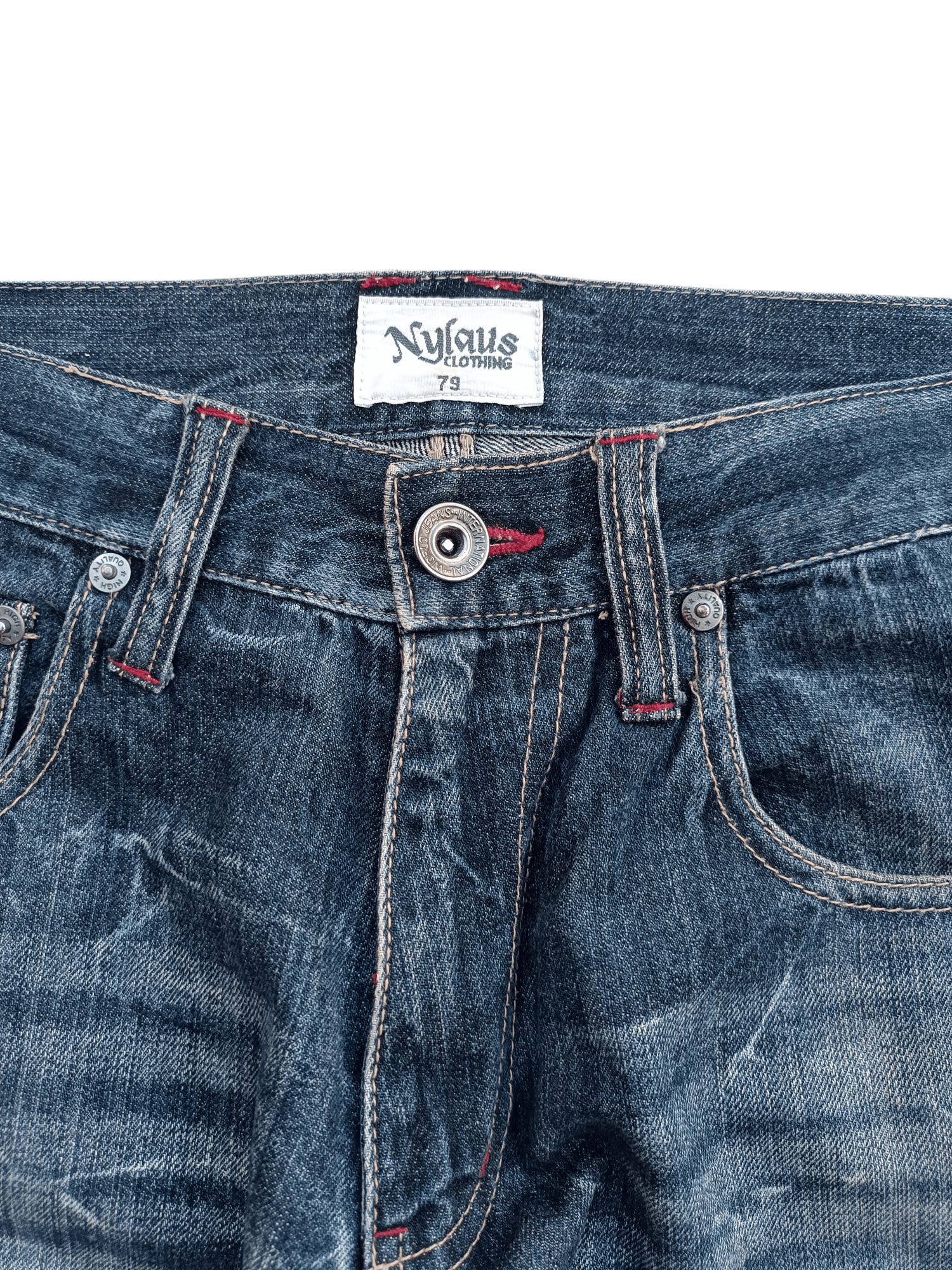 Japanese Brand 🔥 FLARED Nylaus Whiskers Embroidered Angel Style Size US 30 / EU 46 - 13 Thumbnail