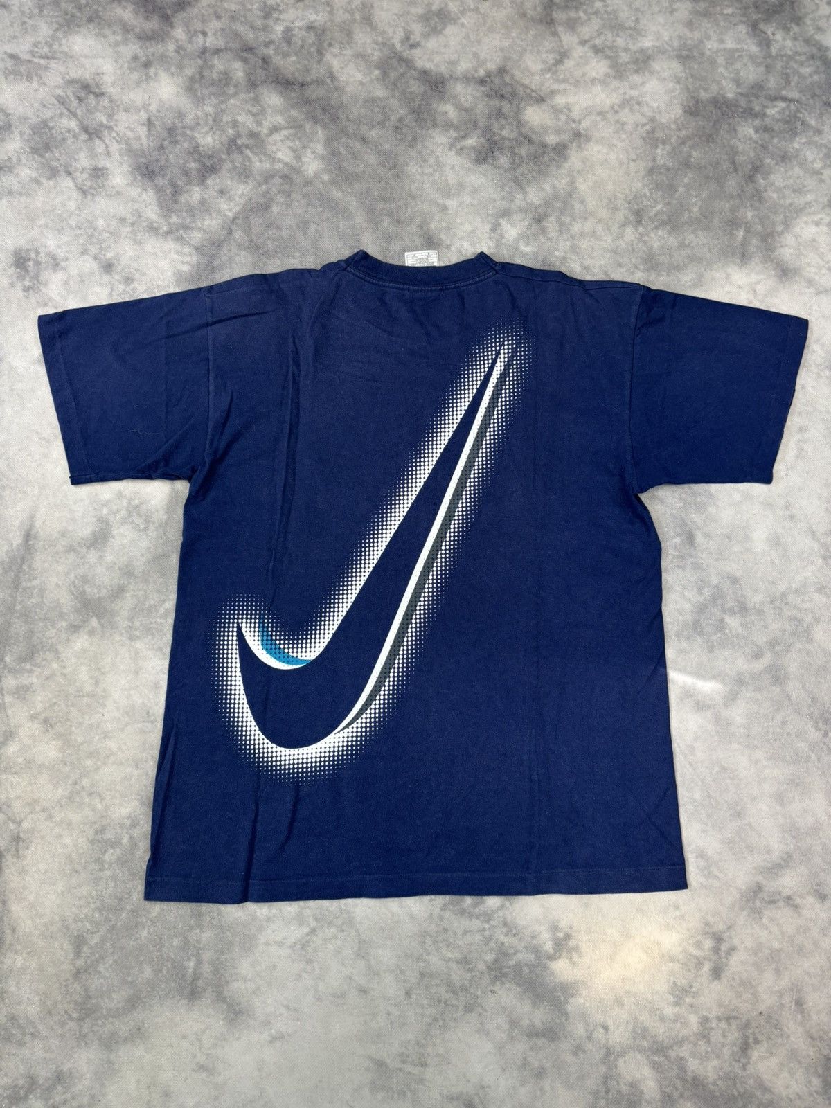 Nike × Vintage Nike Air Big Logo Swoosh vintage 90s t shirt white tag rare Size US M / EU 48-50 / 2 - 1 Thumbnail
