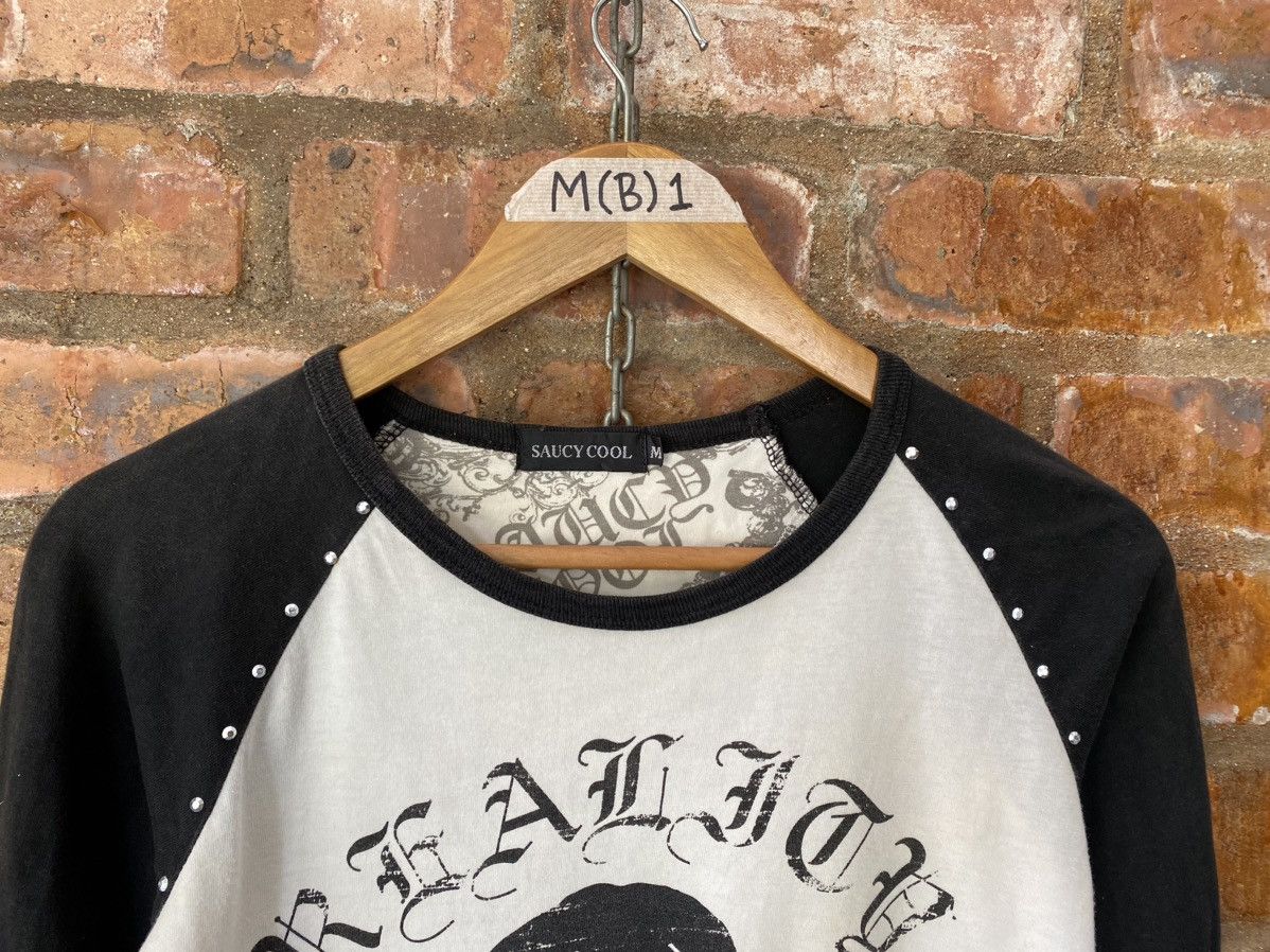 20471120 Vtg Saucy Cool Skull and bone punk Size XS / US 0-2 / IT 36-38 - 3 Thumbnail