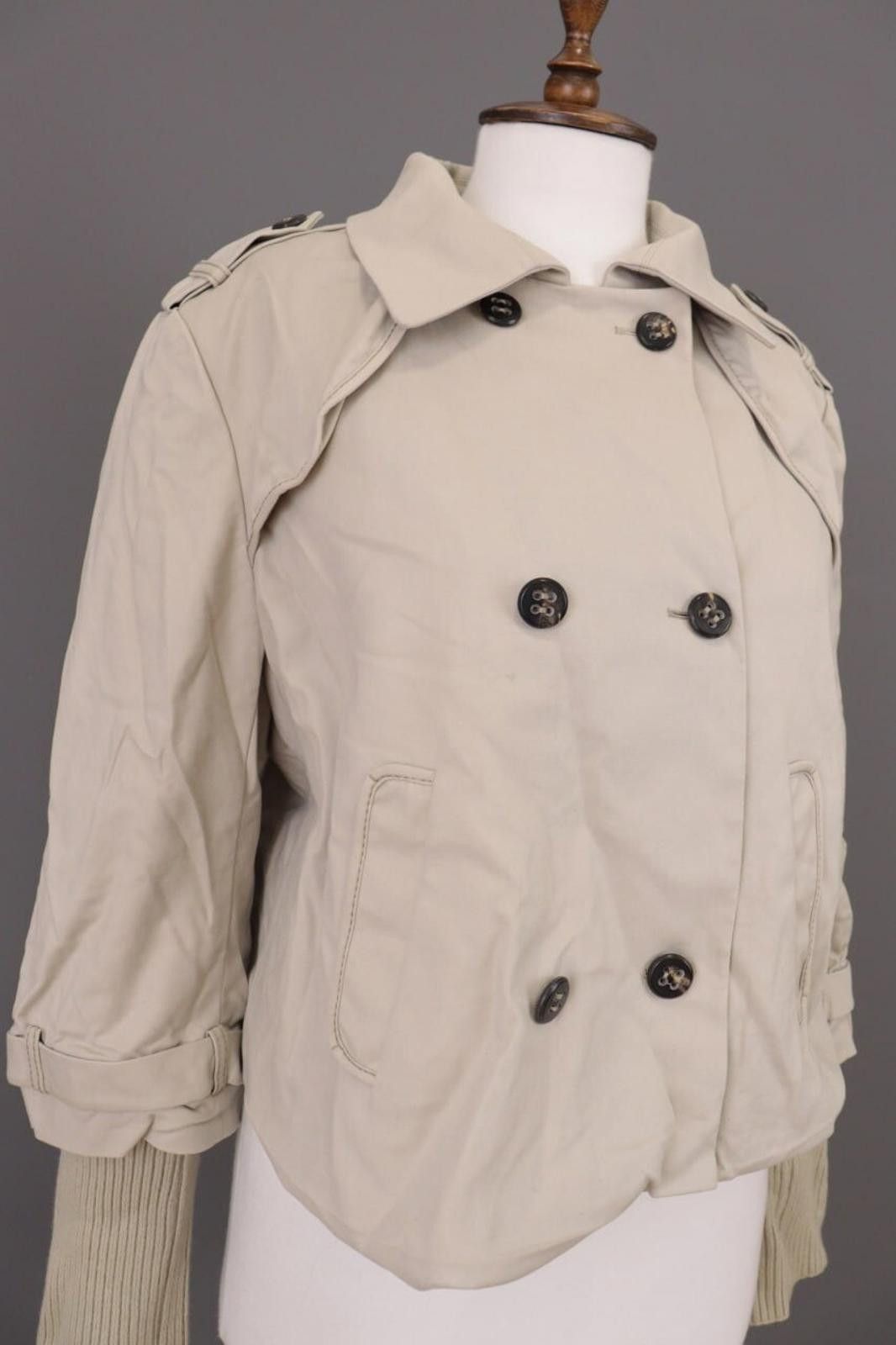 Polo Ralph Lauren Laurel Beige Double Wool Cropped Coat Jacket Size 44 Size M / US 6-8 / IT 42-44 - 9 Thumbnail